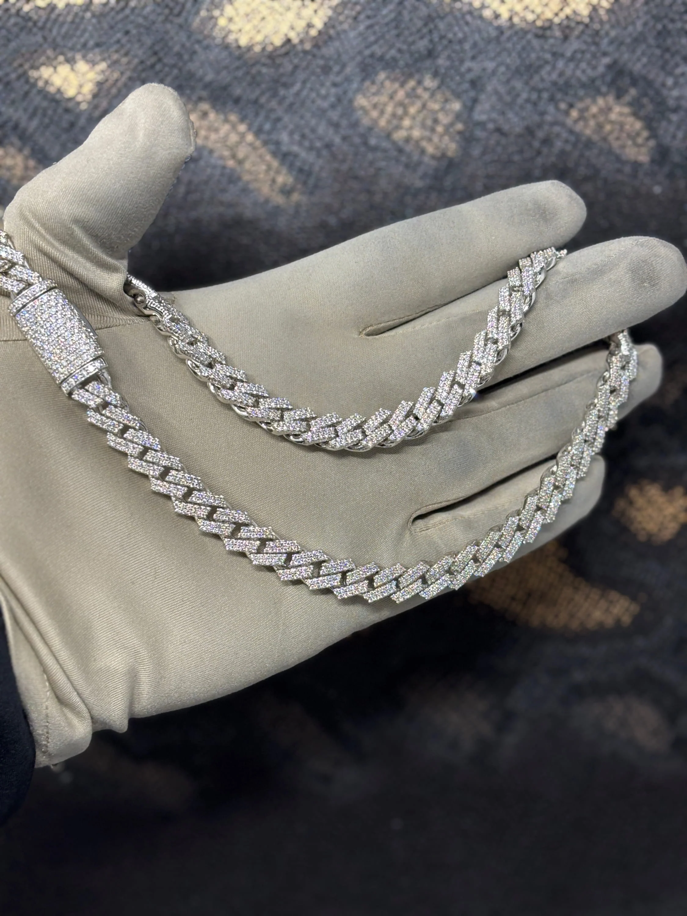 10.5mm Cuban prong diamant - Image 2