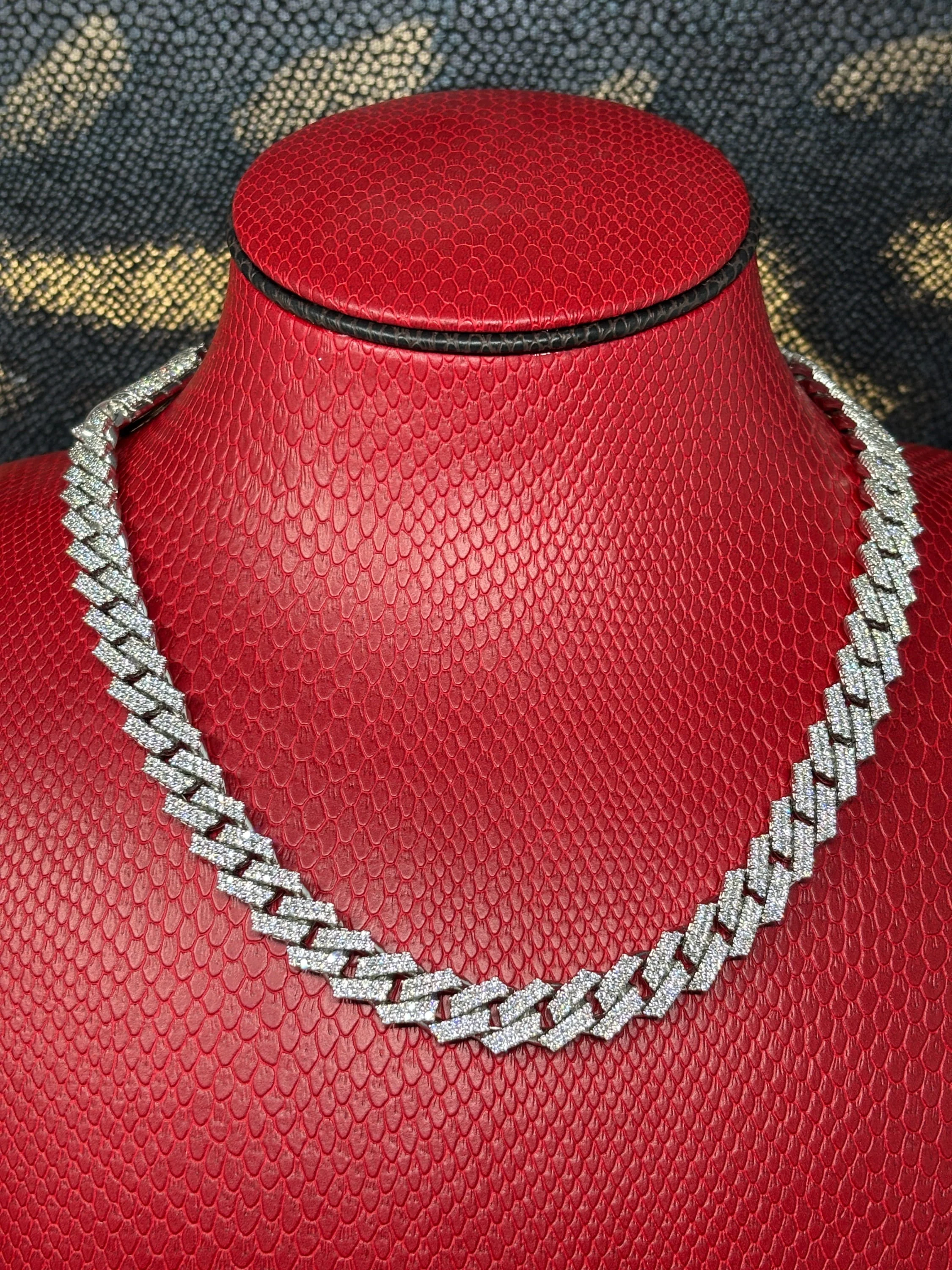 10.5mm Cuban prong diamant - Image 3