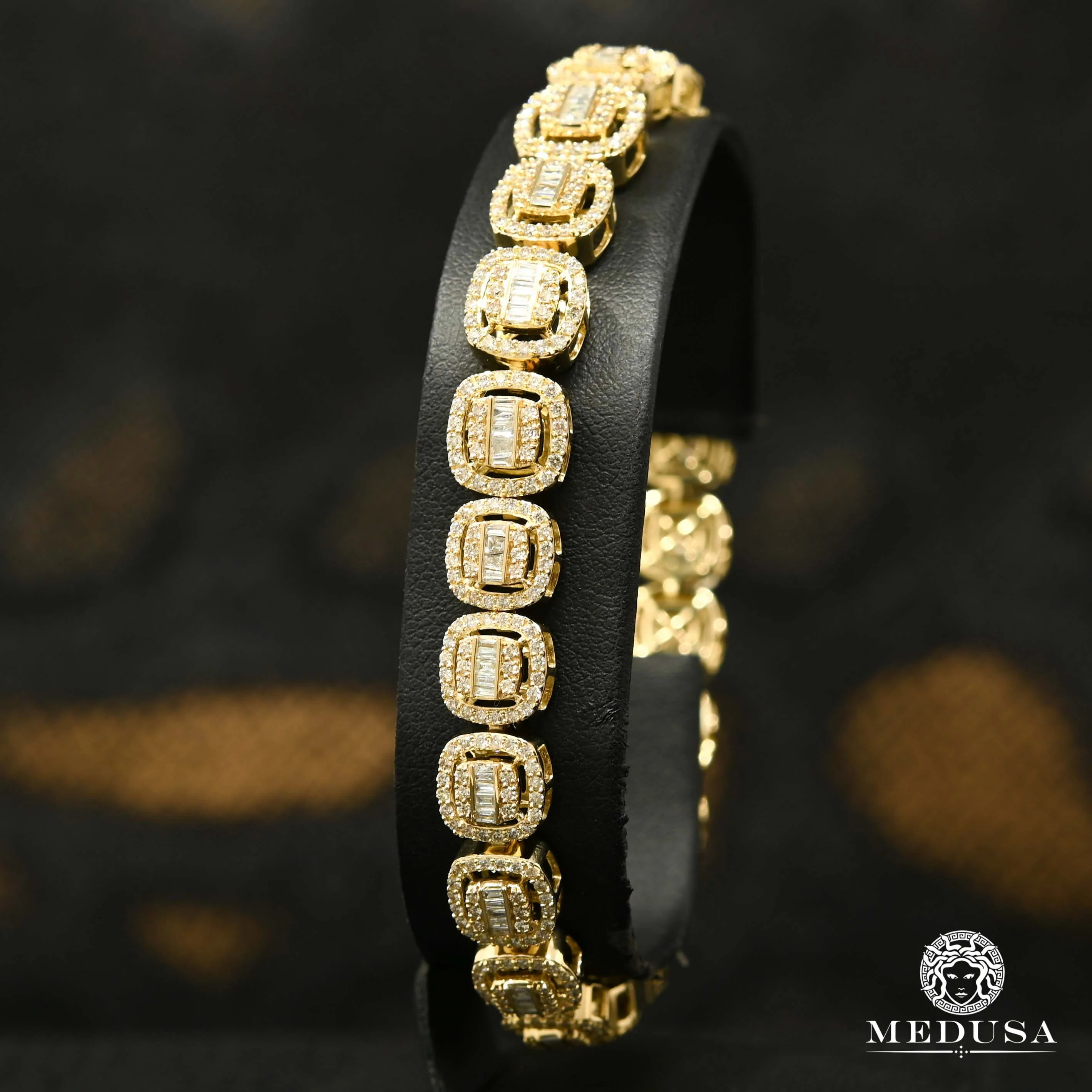 10mm Square Baguette Tennis Bracelet