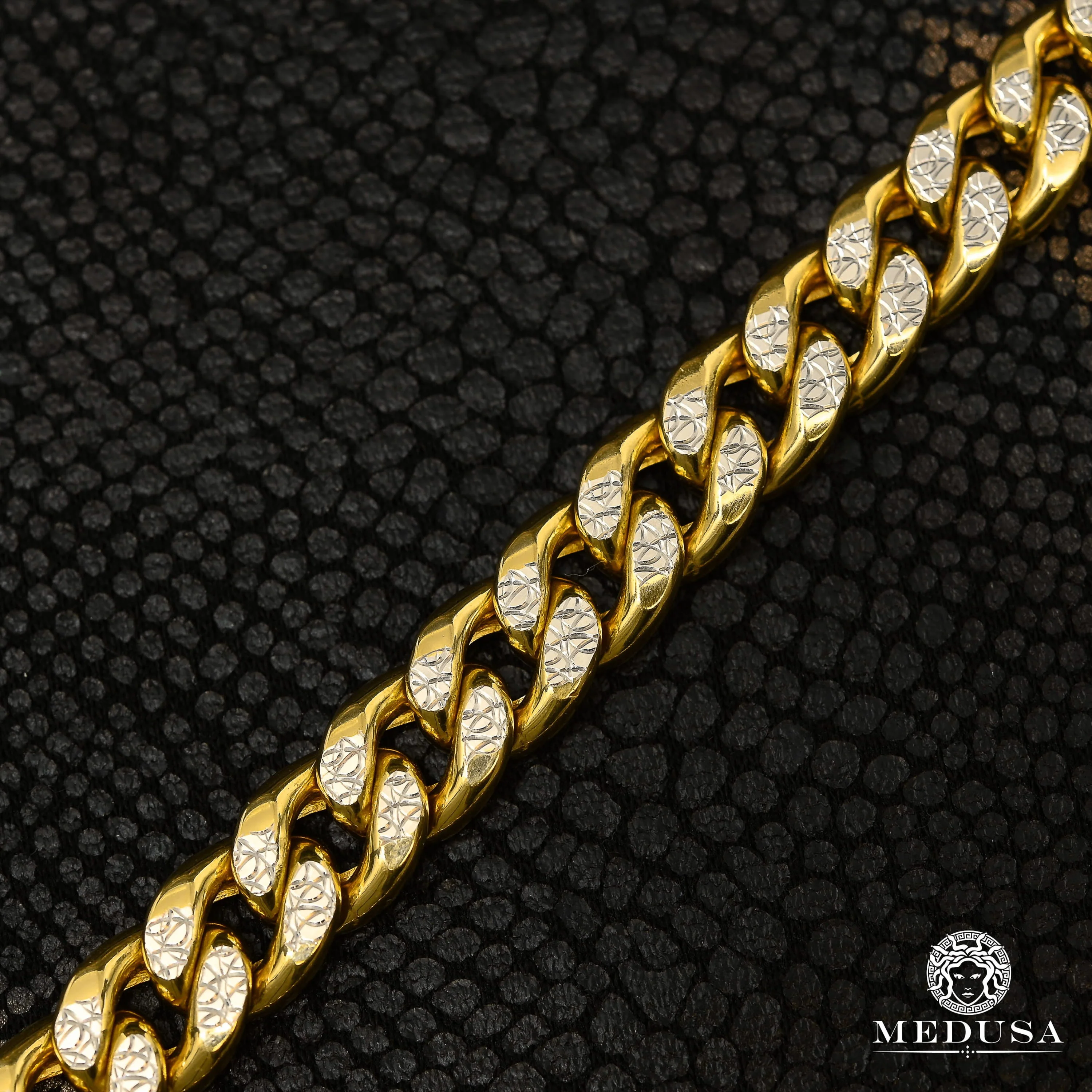 10mm Cuban Diamond Cut Bracelet