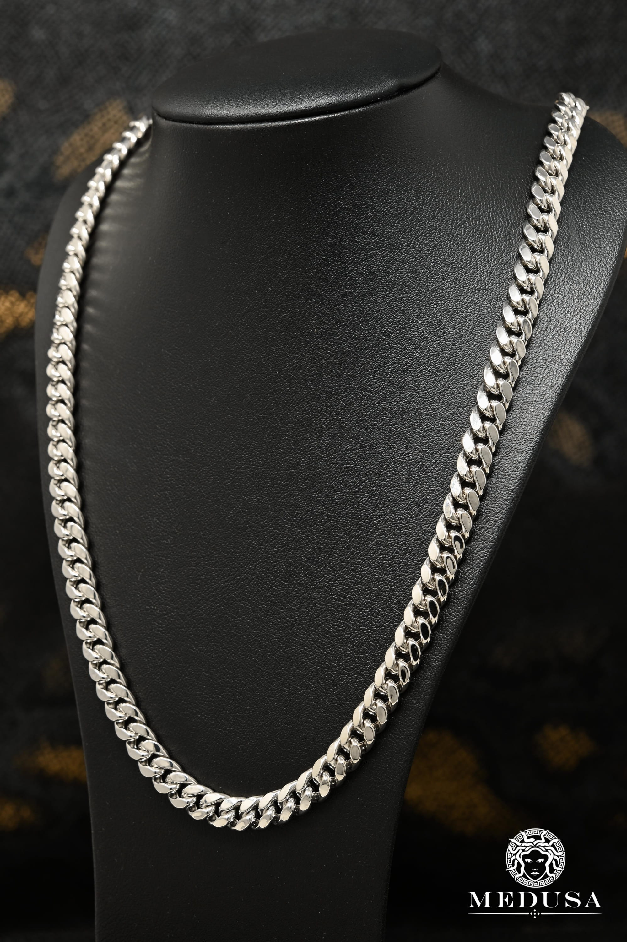 10mm Cuban Link White Gold