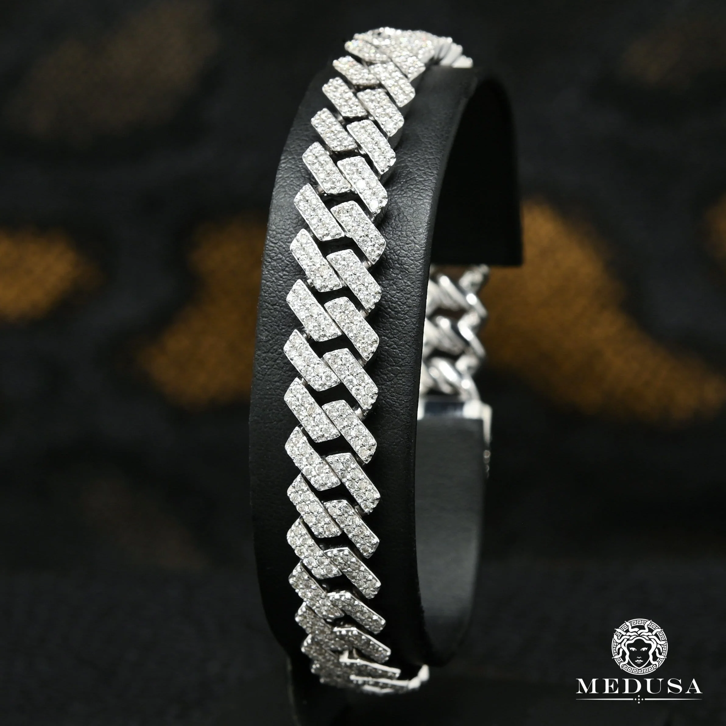 10mm Cuban Prong Bracelet with Large Box Lock - Image 2