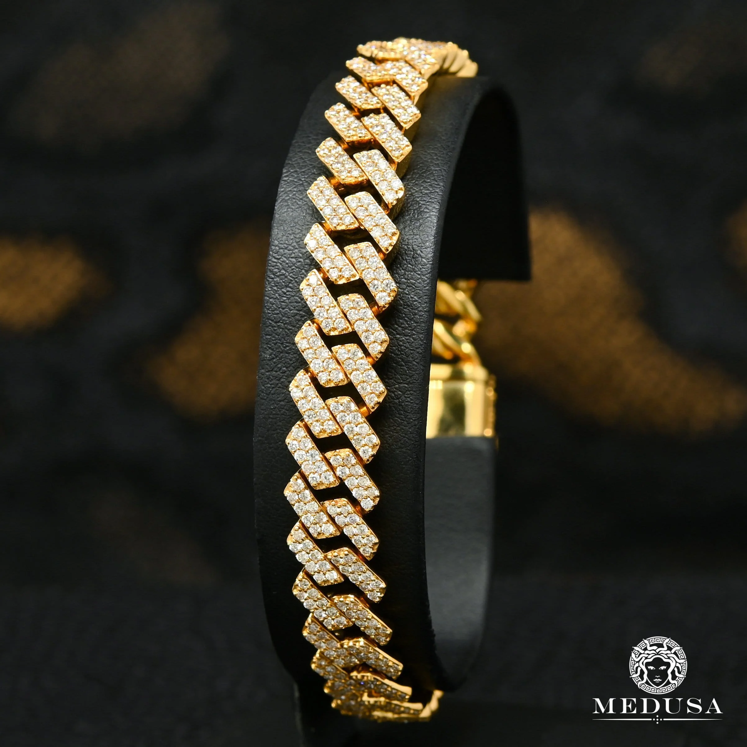 10mm Cuban Prong Bracelet with Large Box Lock - Image 3