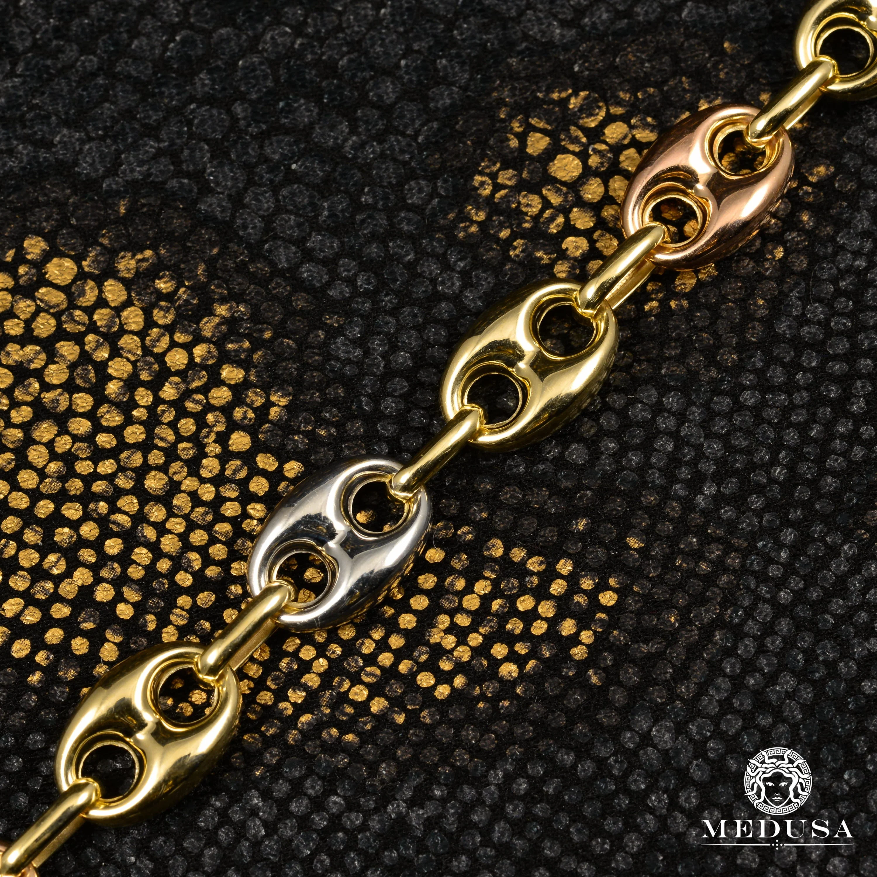 10mm Gucci Puff 3-Tone Bracelet