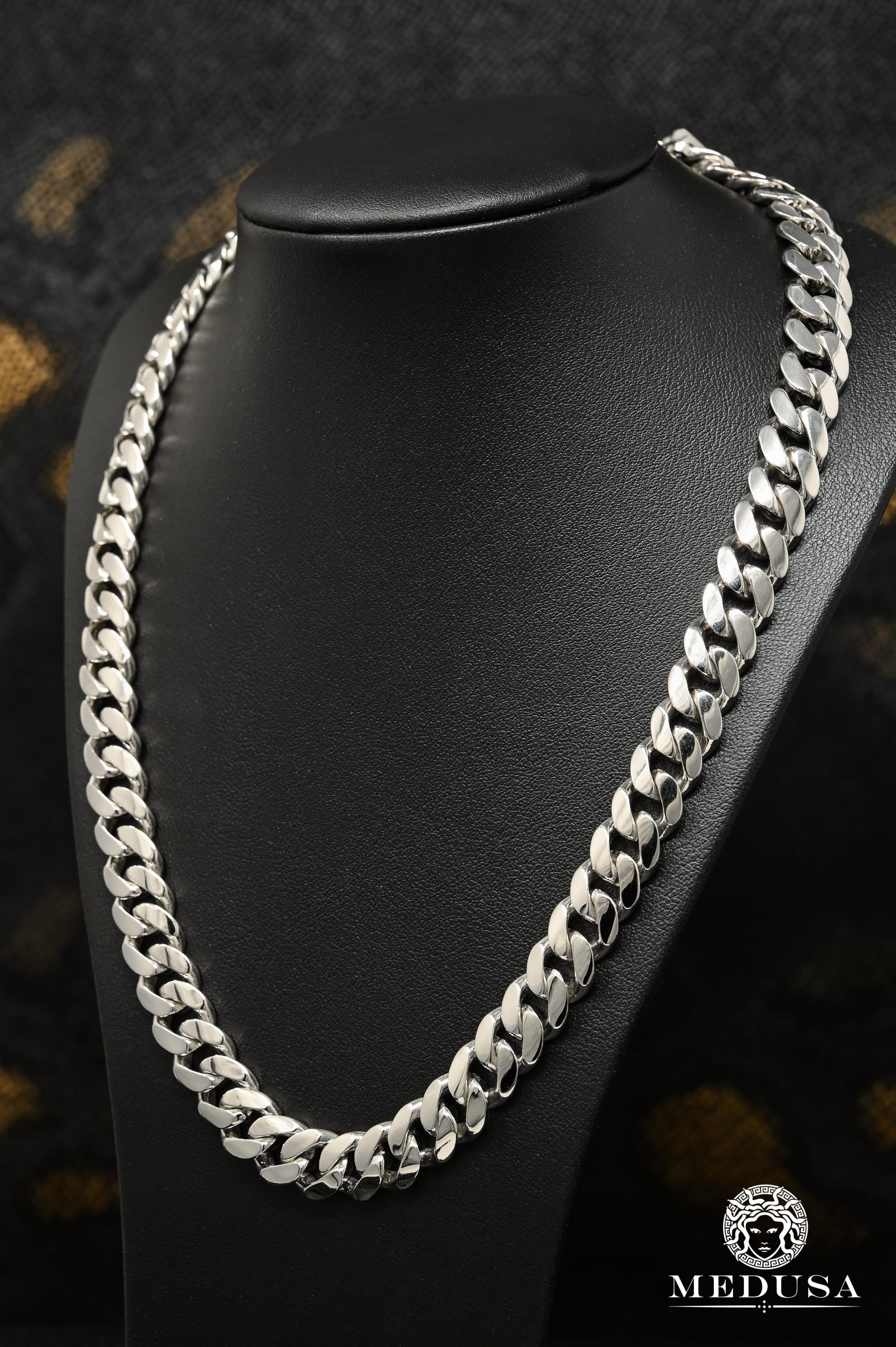11mm Cuban Link Solid White Gold 
