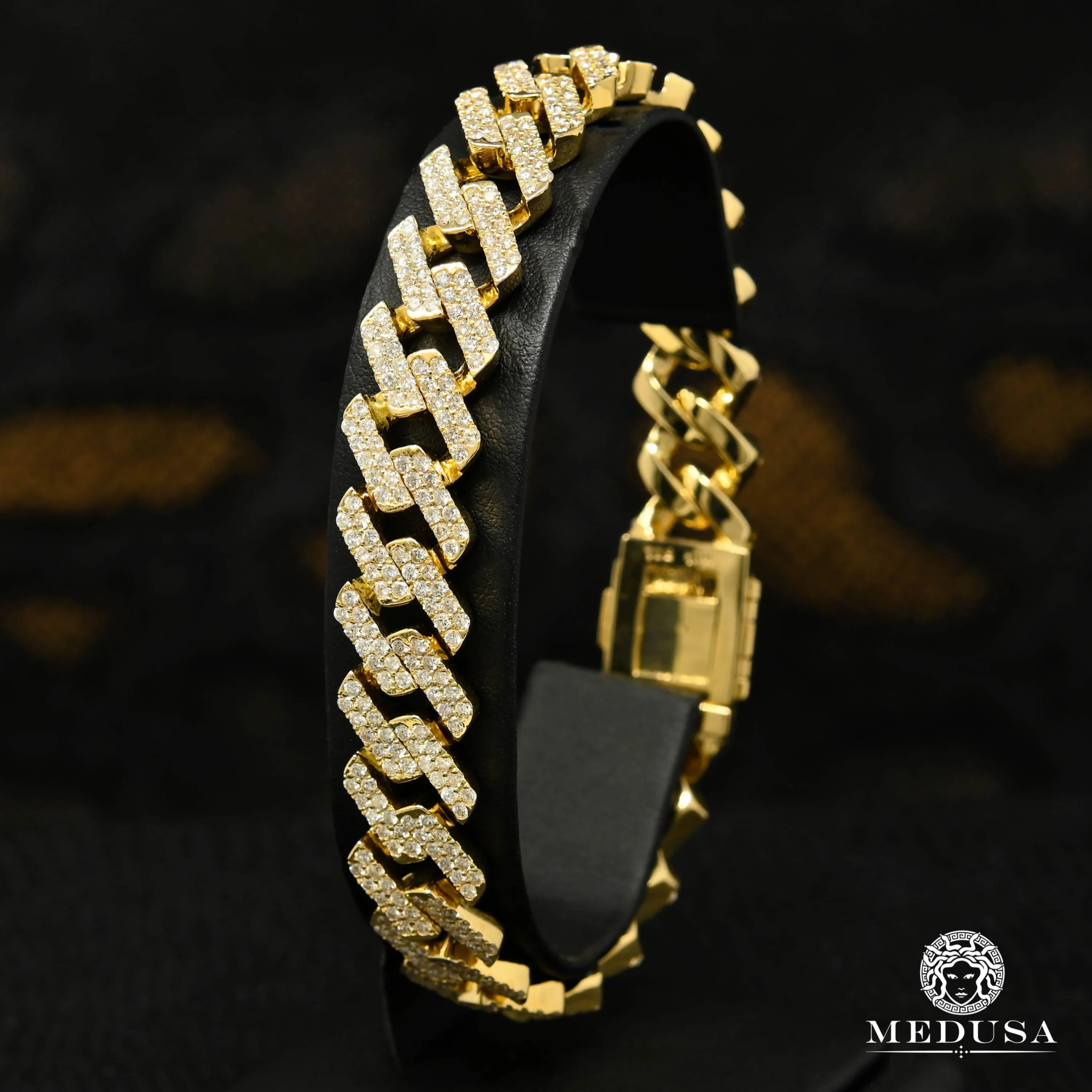 13mm Cuban Prong Iced Out Bracelet