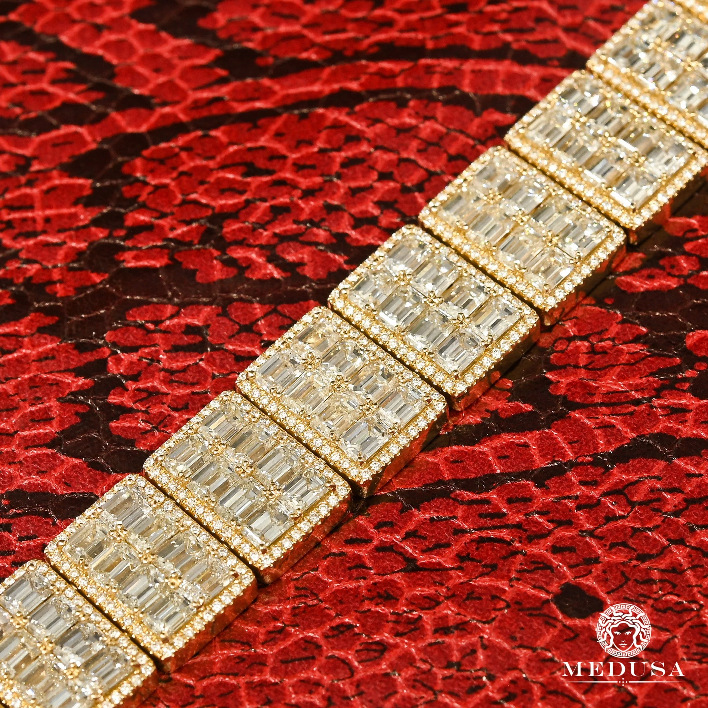 17mm Square Emerald Tennis Bracelet - Image 2