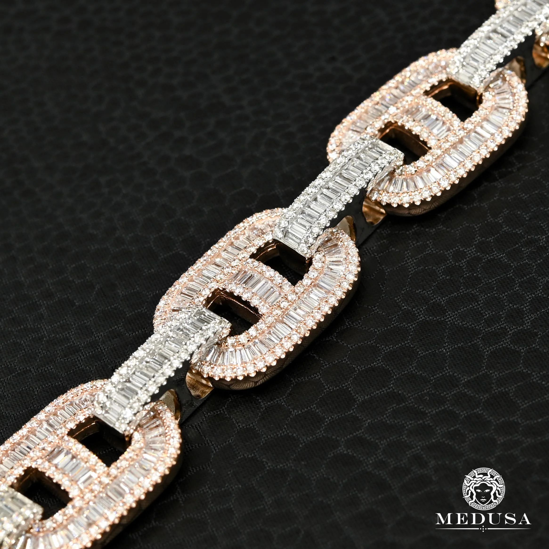 18mm Gucci Baguette Rose Two-Tone Bracelet - Image 3