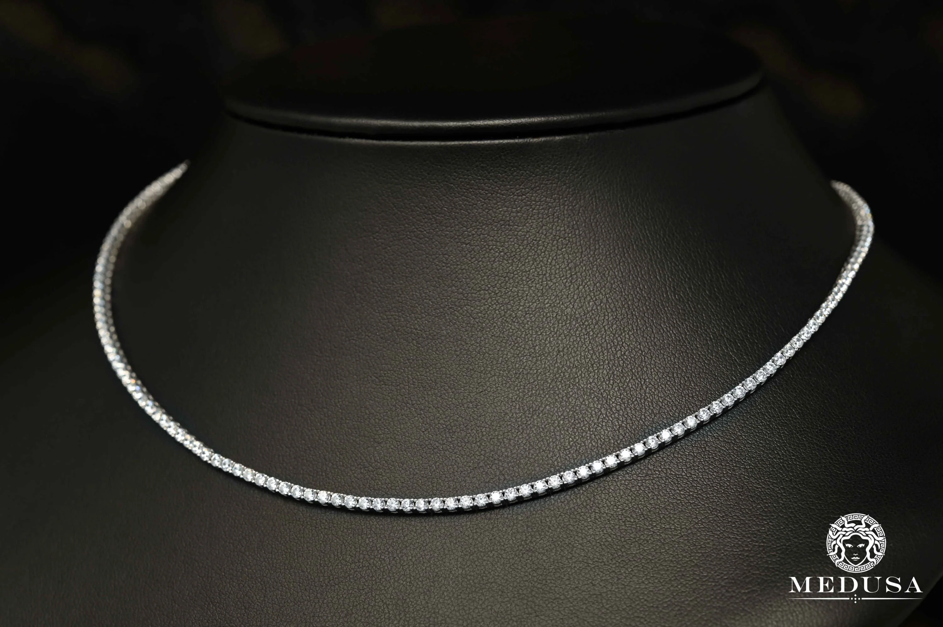 2.5mm Tennis Chain White Gold