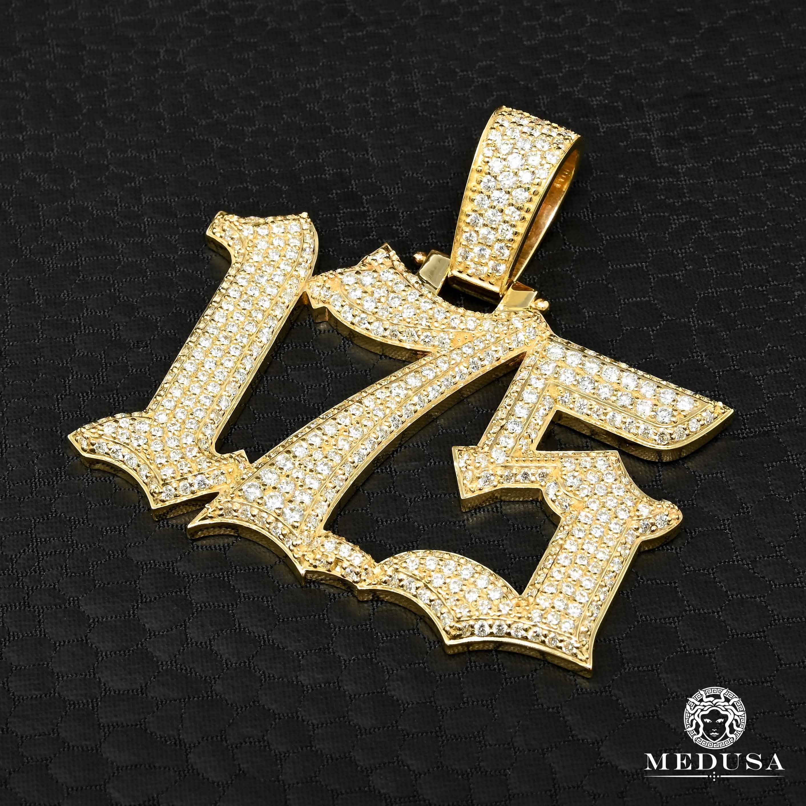 Diamond 3 Number Pendant