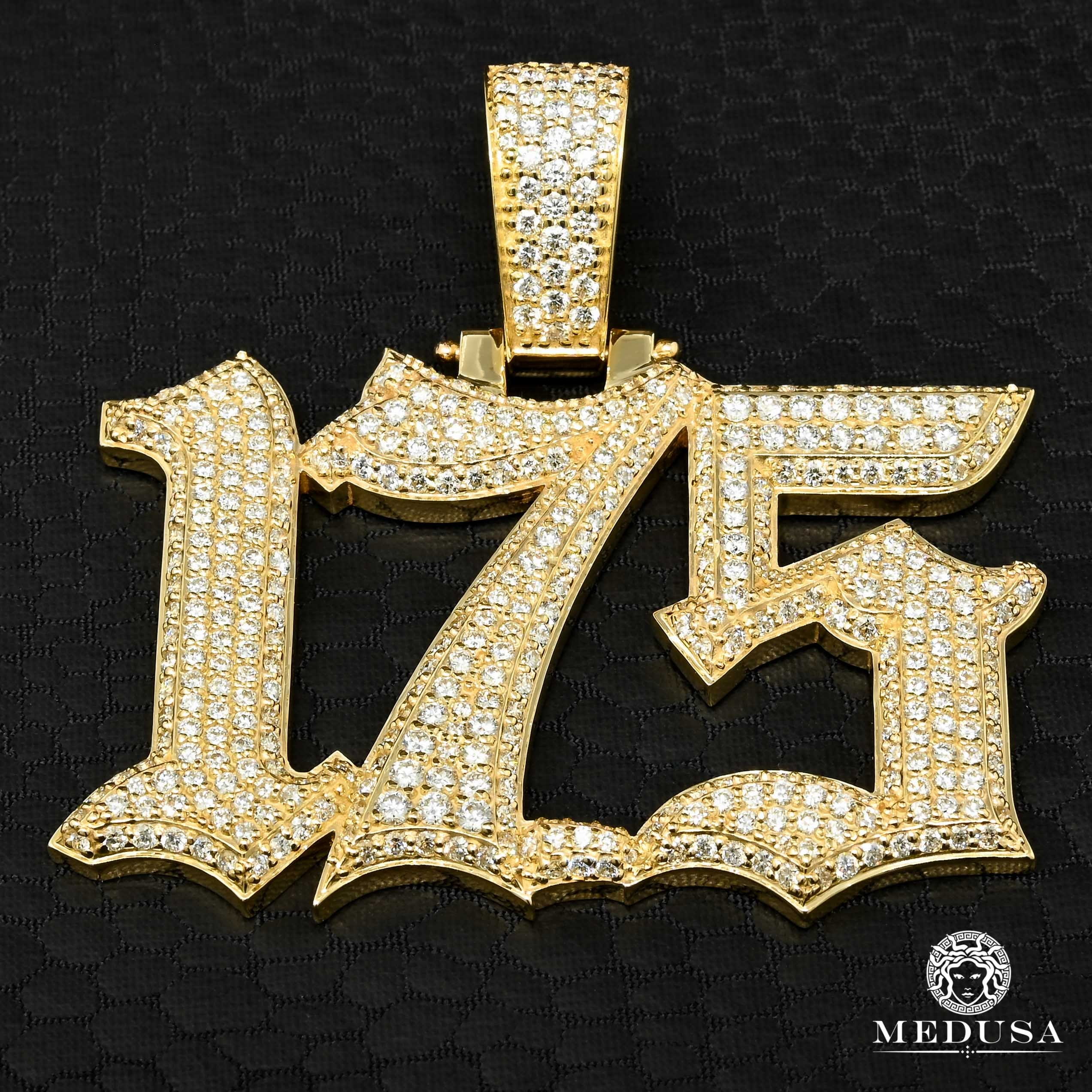 Diamond 3 Number Pendant - Image 2