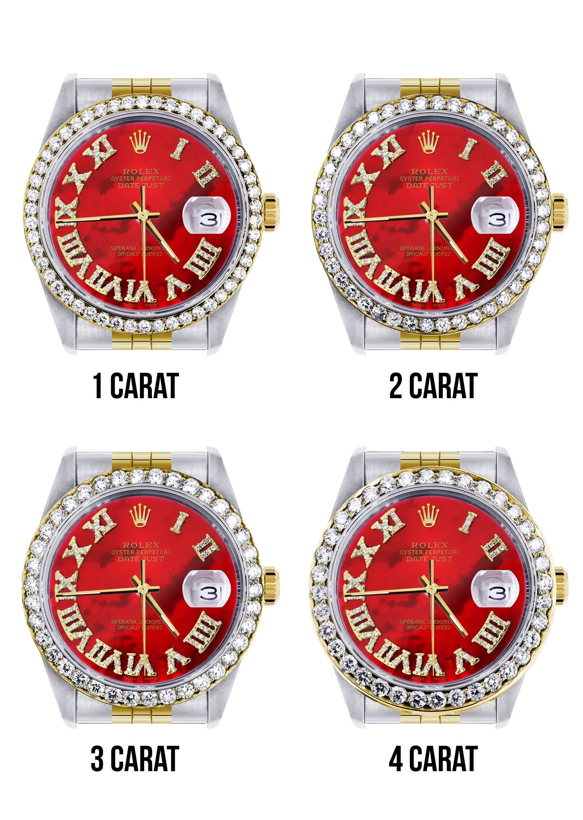 36mm Bezel Rolex 4.00 Carat - Image 6