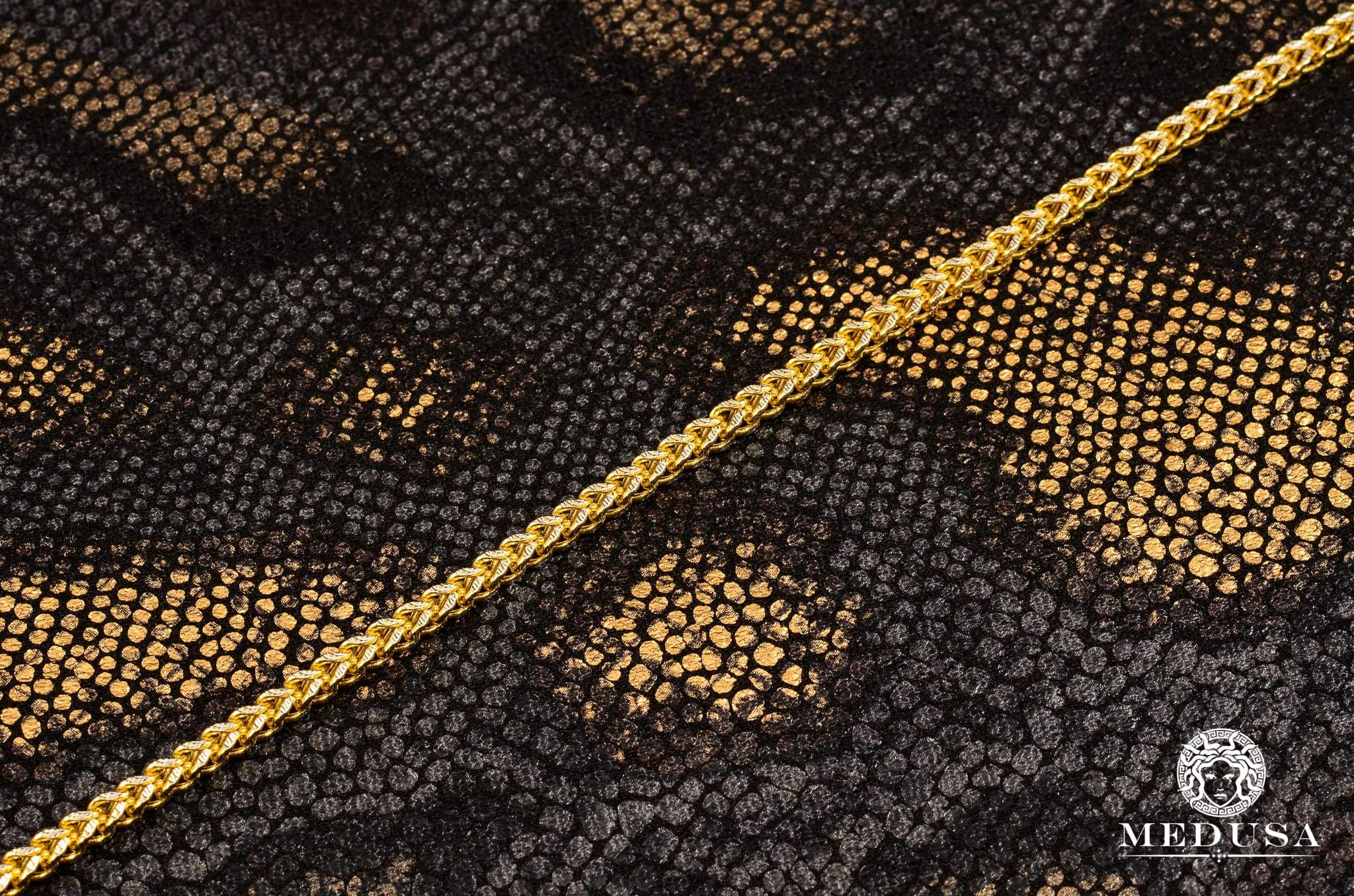 3mm Two-Tone Franco Bracelet - Image 2