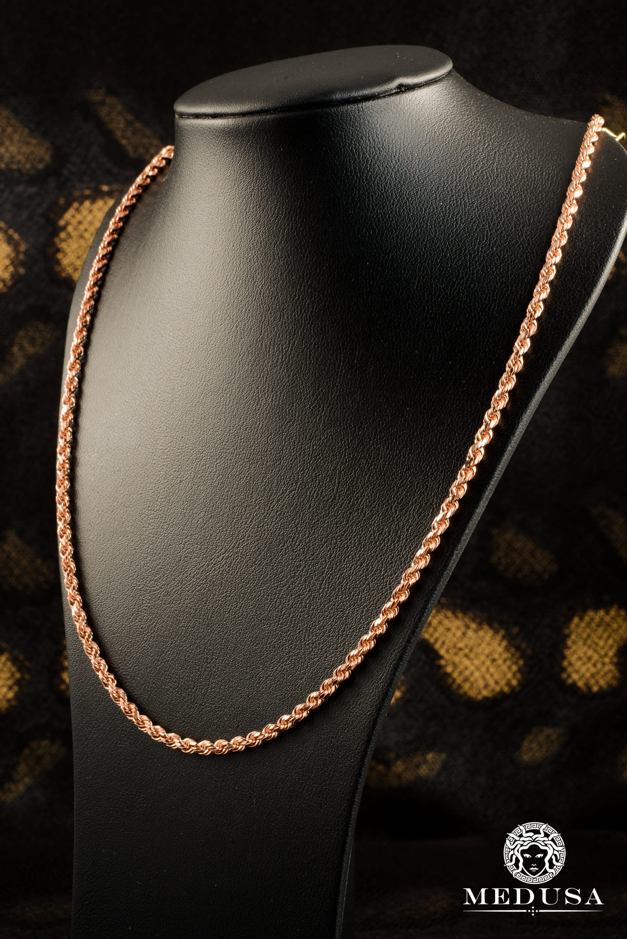 3mm Rope Rose Gold 