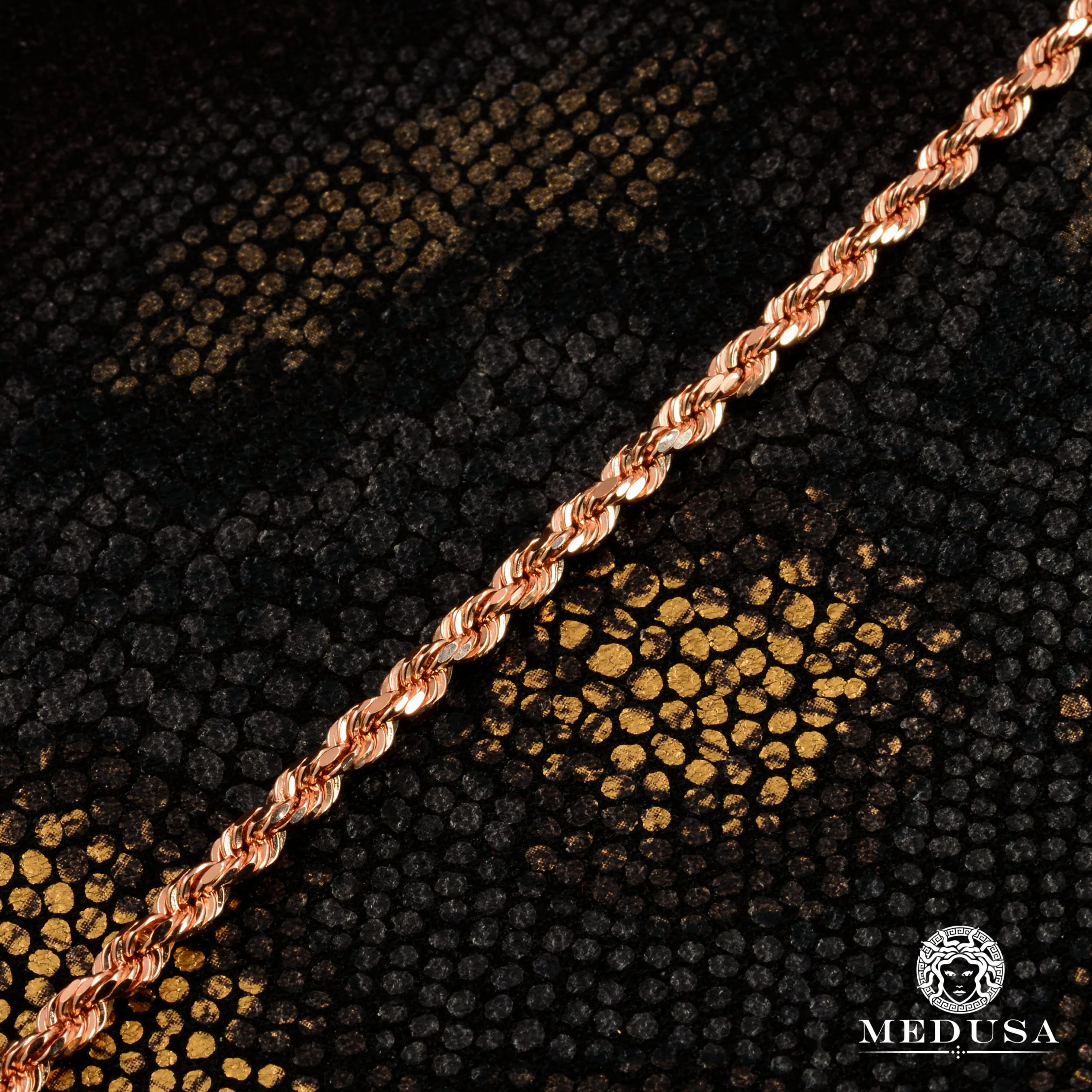 3mm Rope Rose Gold  - Image 2