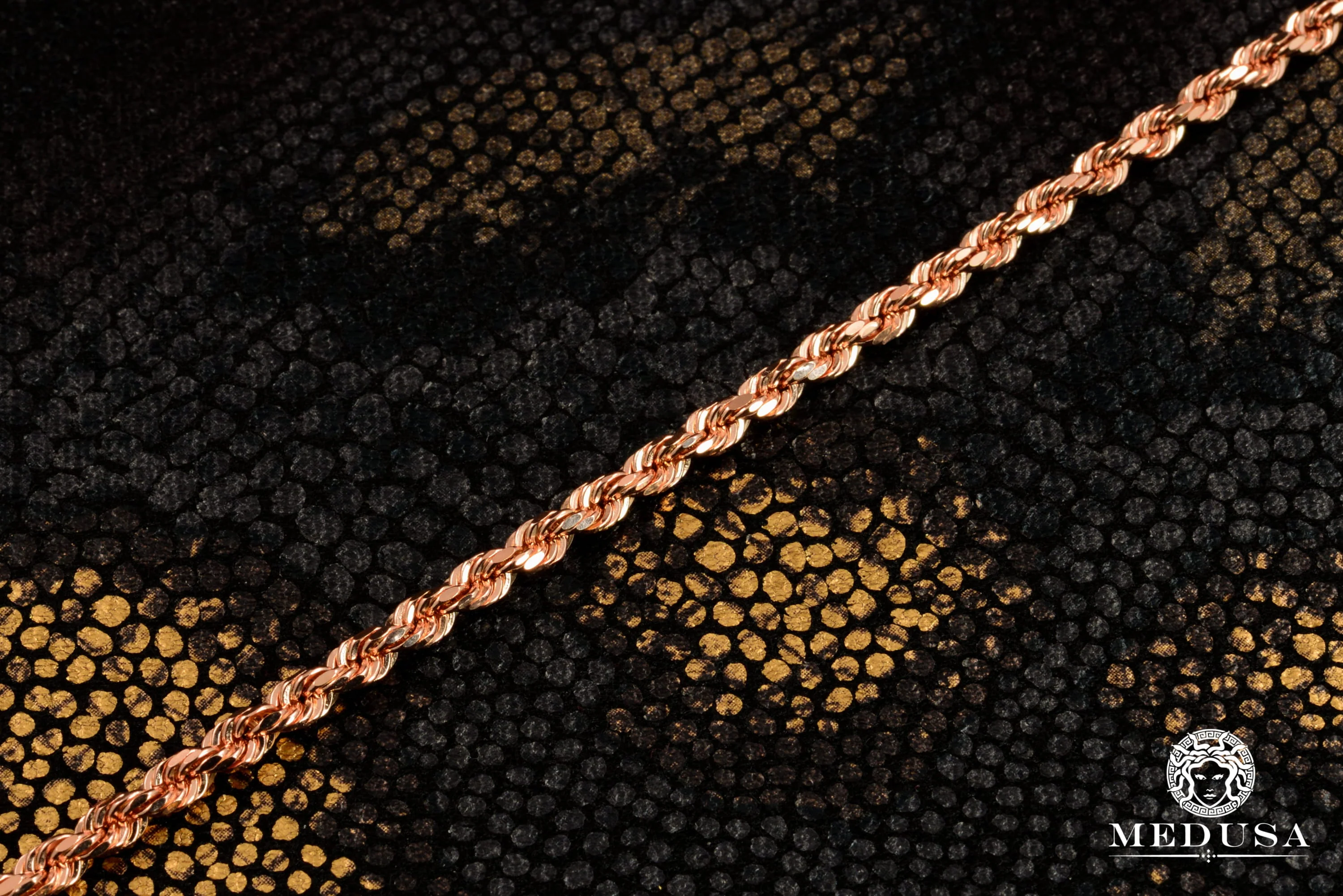 3mm Rope Rose Gold  - Image 3