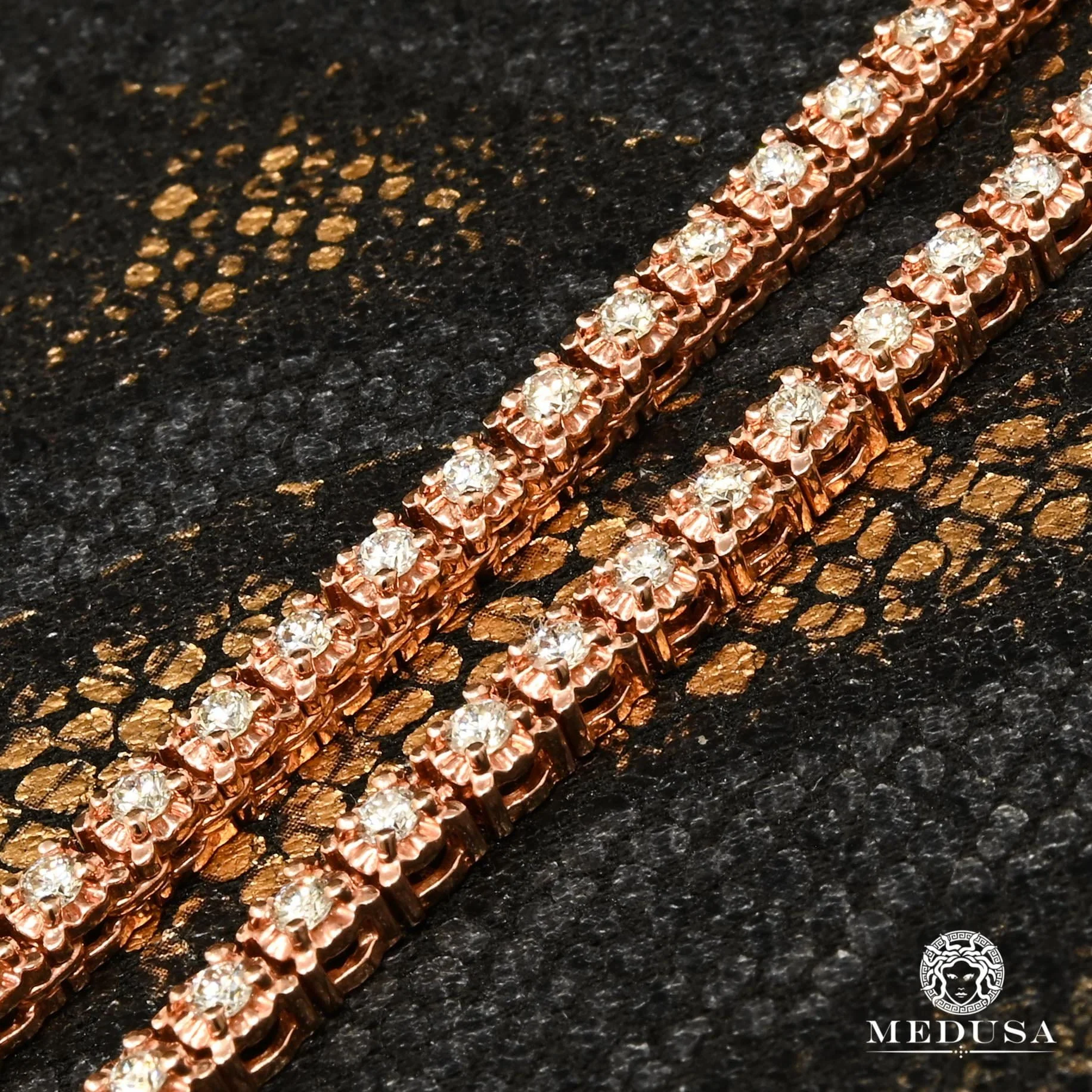 4.5mm Tennis Chain 4-Prong Rose - Image 2