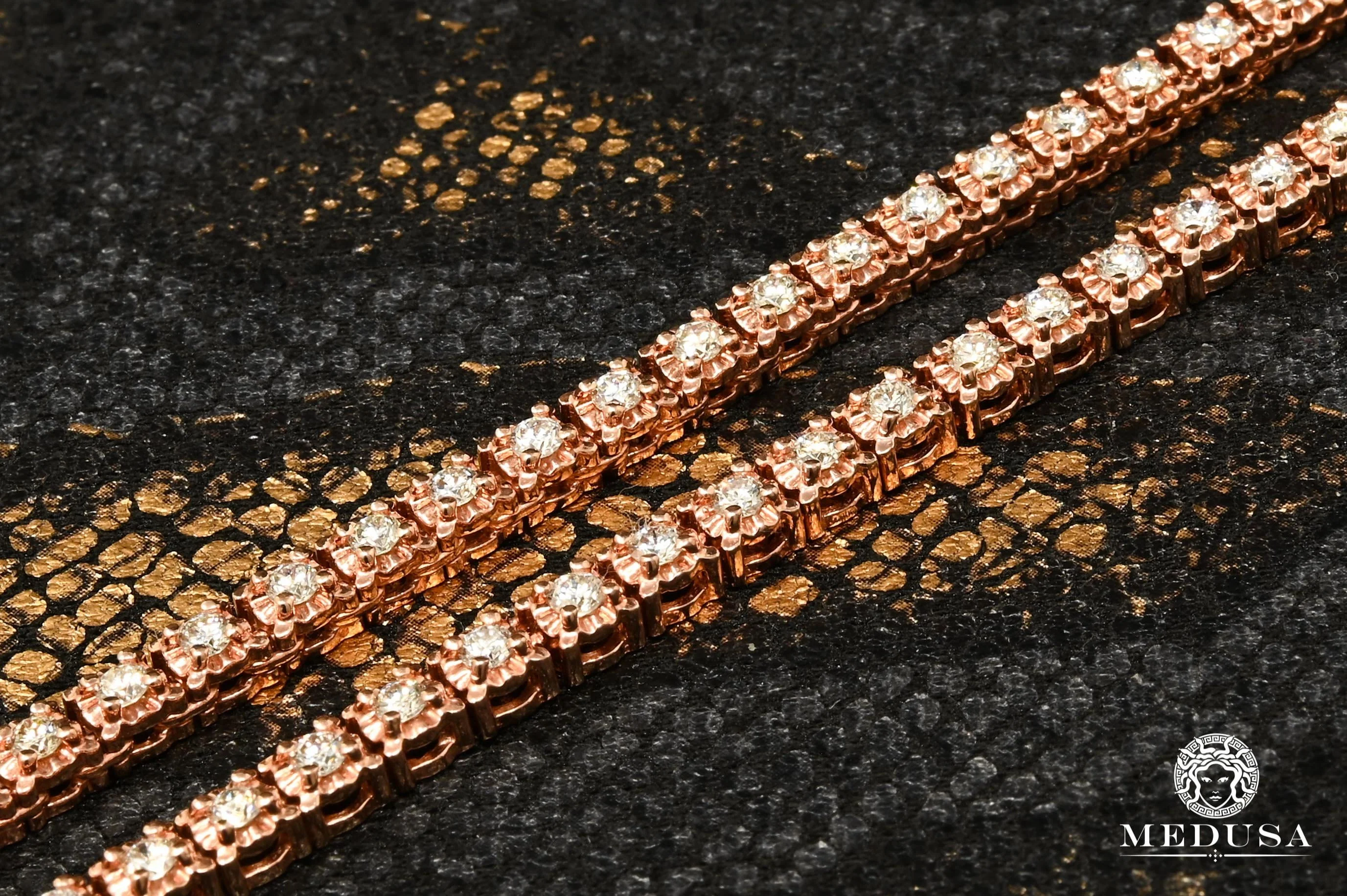4.5mm Tennis Chain 4-Prong Rose - Image 3