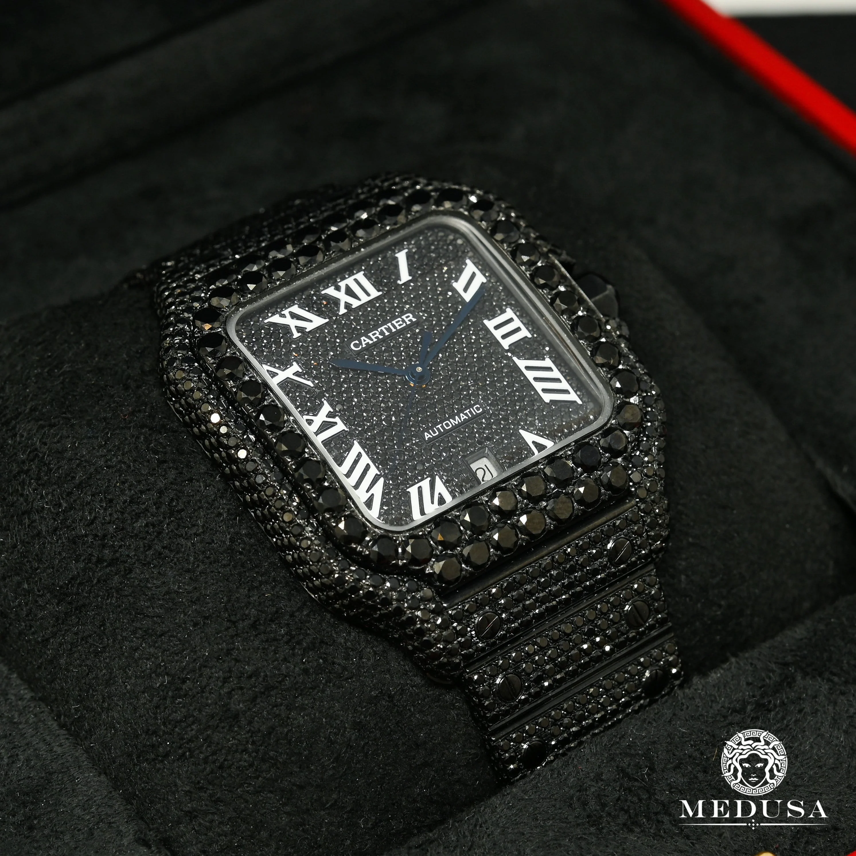 40mm Cartier Santos 100 XL - Black Diamond - Image 2