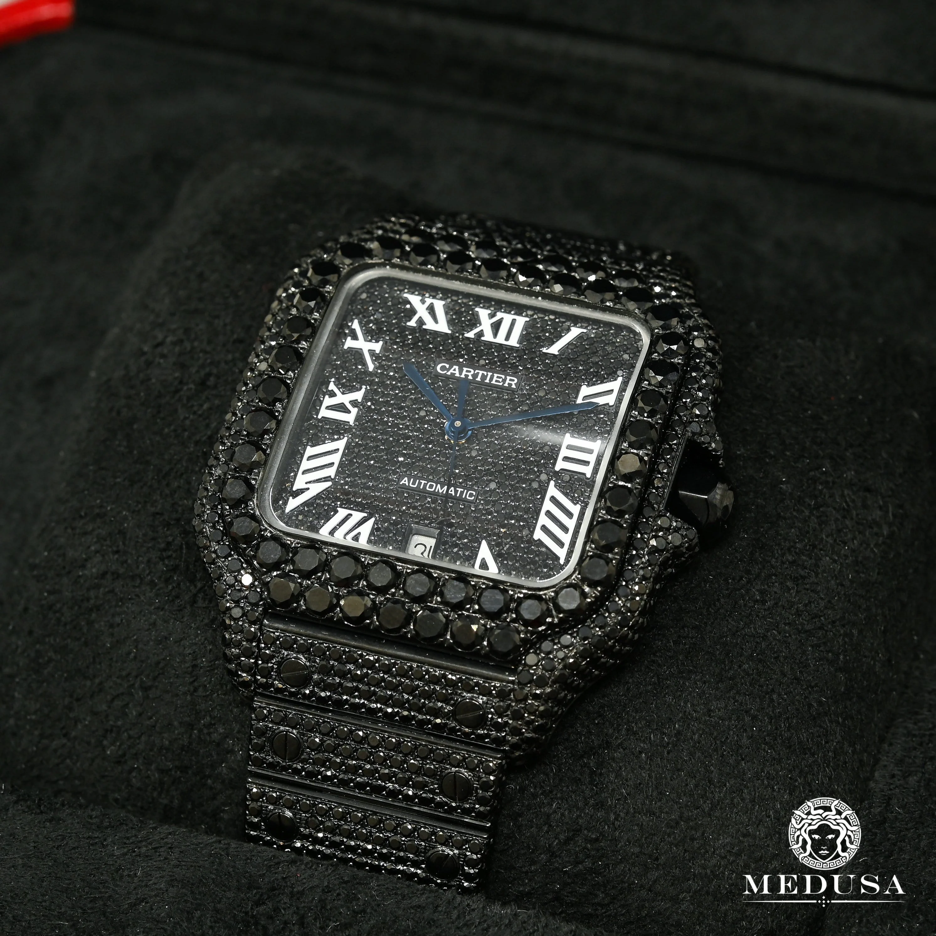 40mm Cartier Santos 100 XL - Black Diamond - Image 3