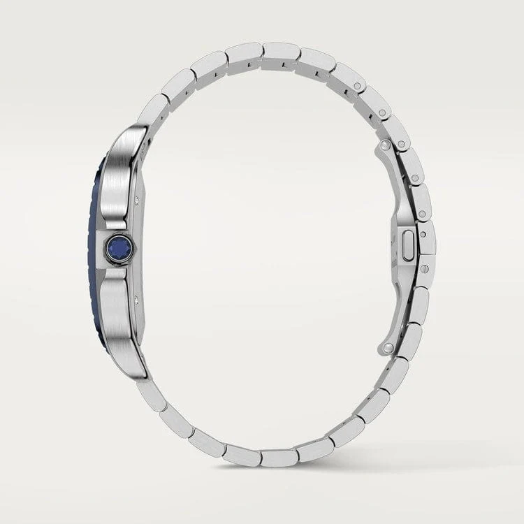 40mm Cartier Santos 100 XL - Blue Bezel - Image 9