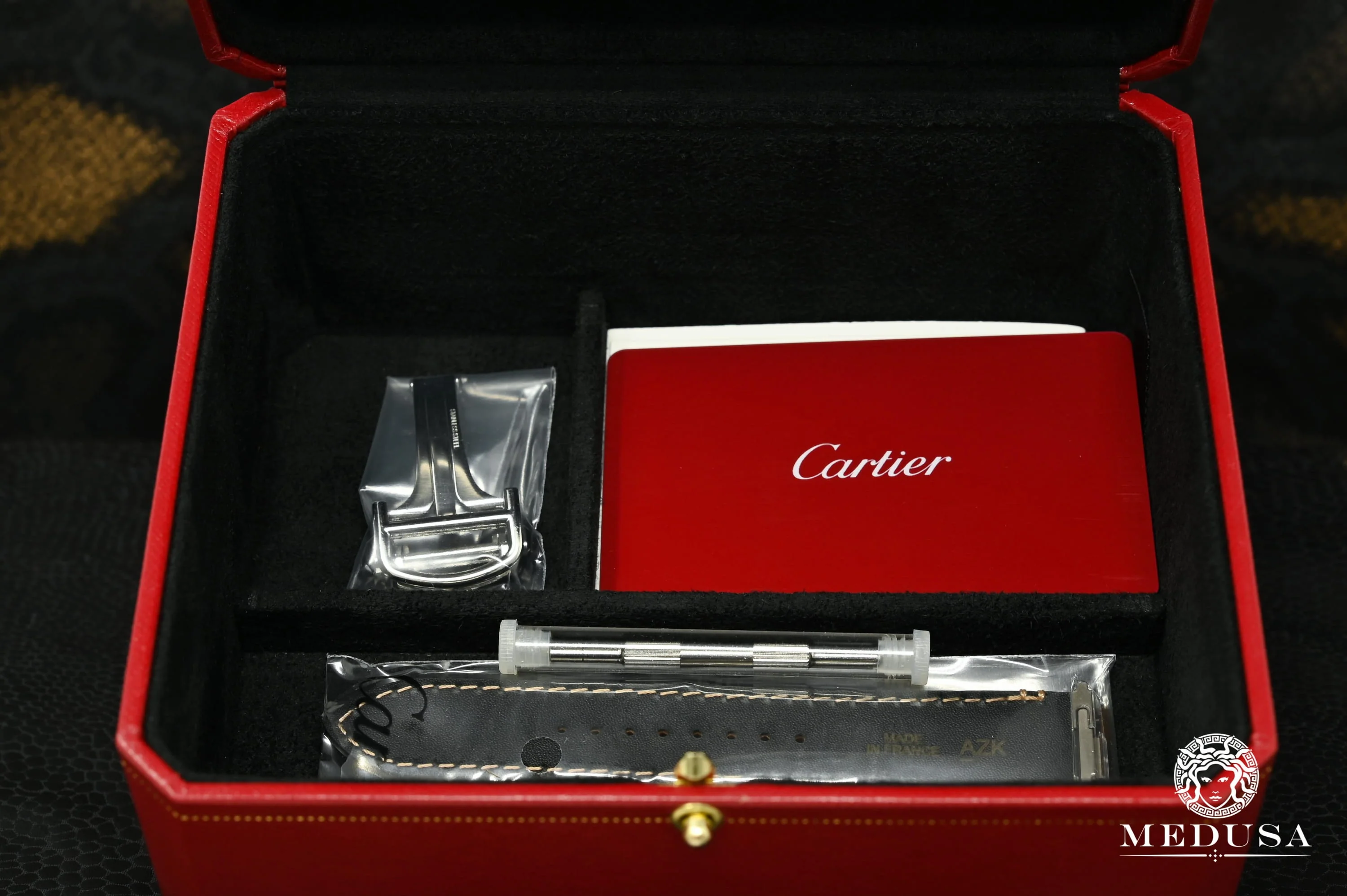 40mm Cartier Santos 100 XL - Blue Full Iced Everose - Image 6