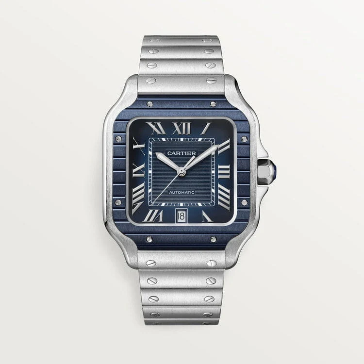 40mm Cartier Santos 100 XL - Full Blue Bezel - Image 3