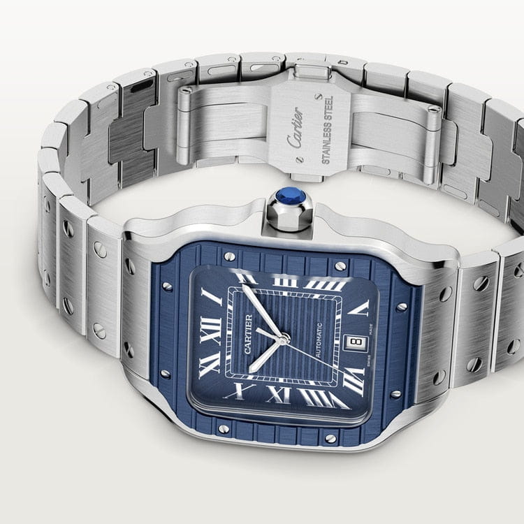 40mm Cartier Santos 100 XL - Full Blue Bezel - Image 4