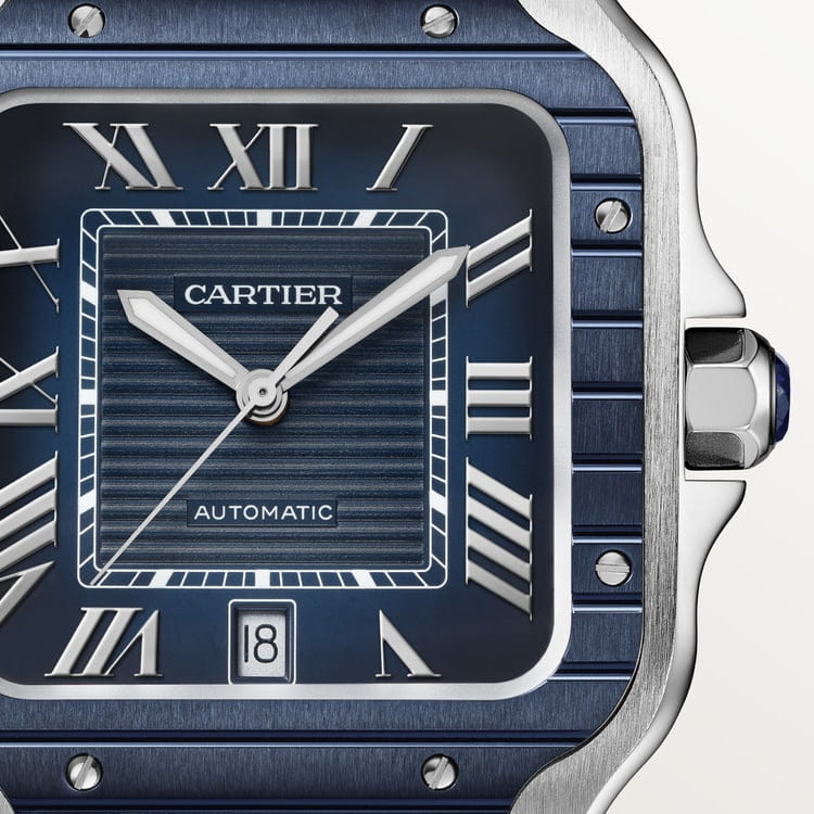 40mm Cartier Santos 100 XL - Full Blue Bezel - Image 6