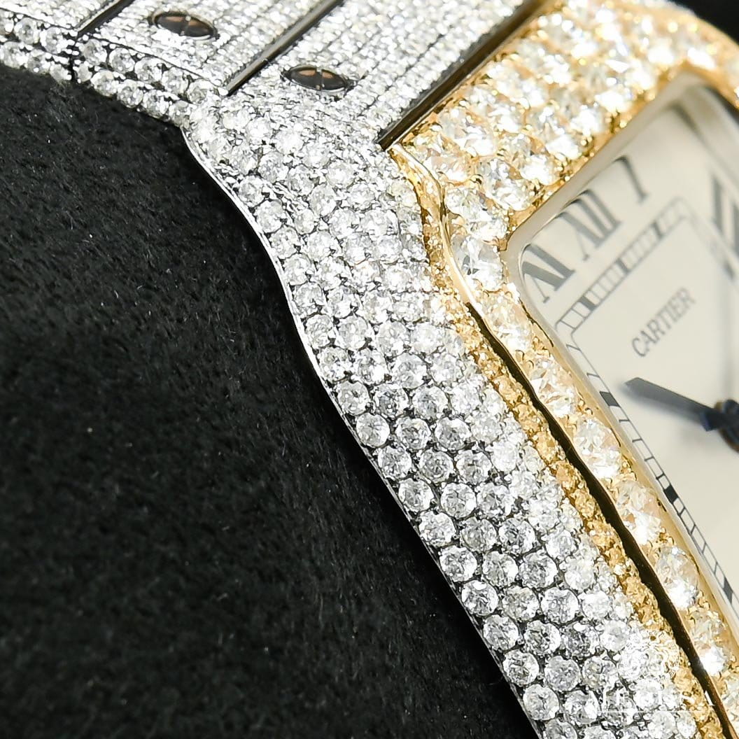 40mm Cartier Santos 100 XL - Full Dial Iced - Image 3