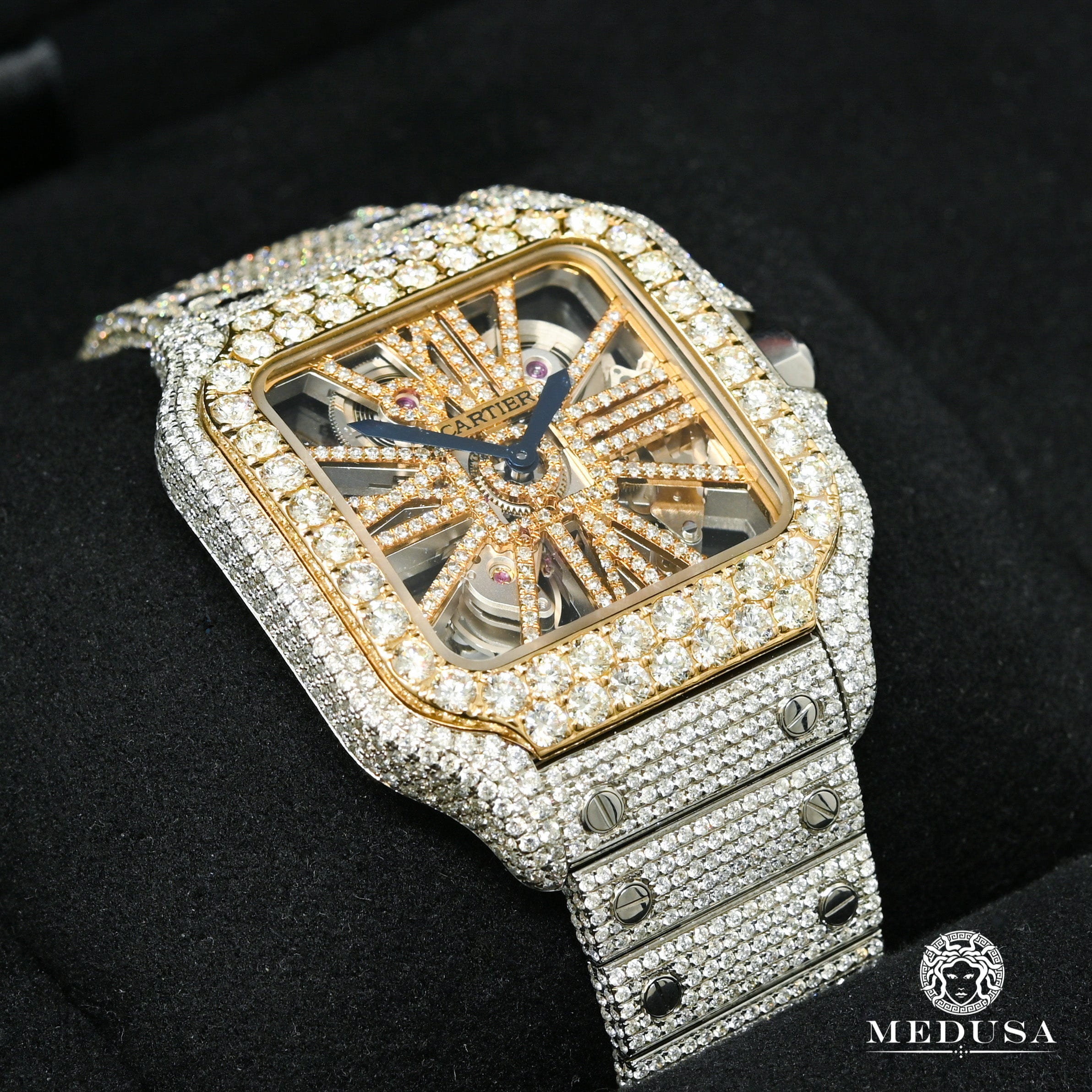 40mm Cartier Santos Skeleton - Fully Iced - Image 3