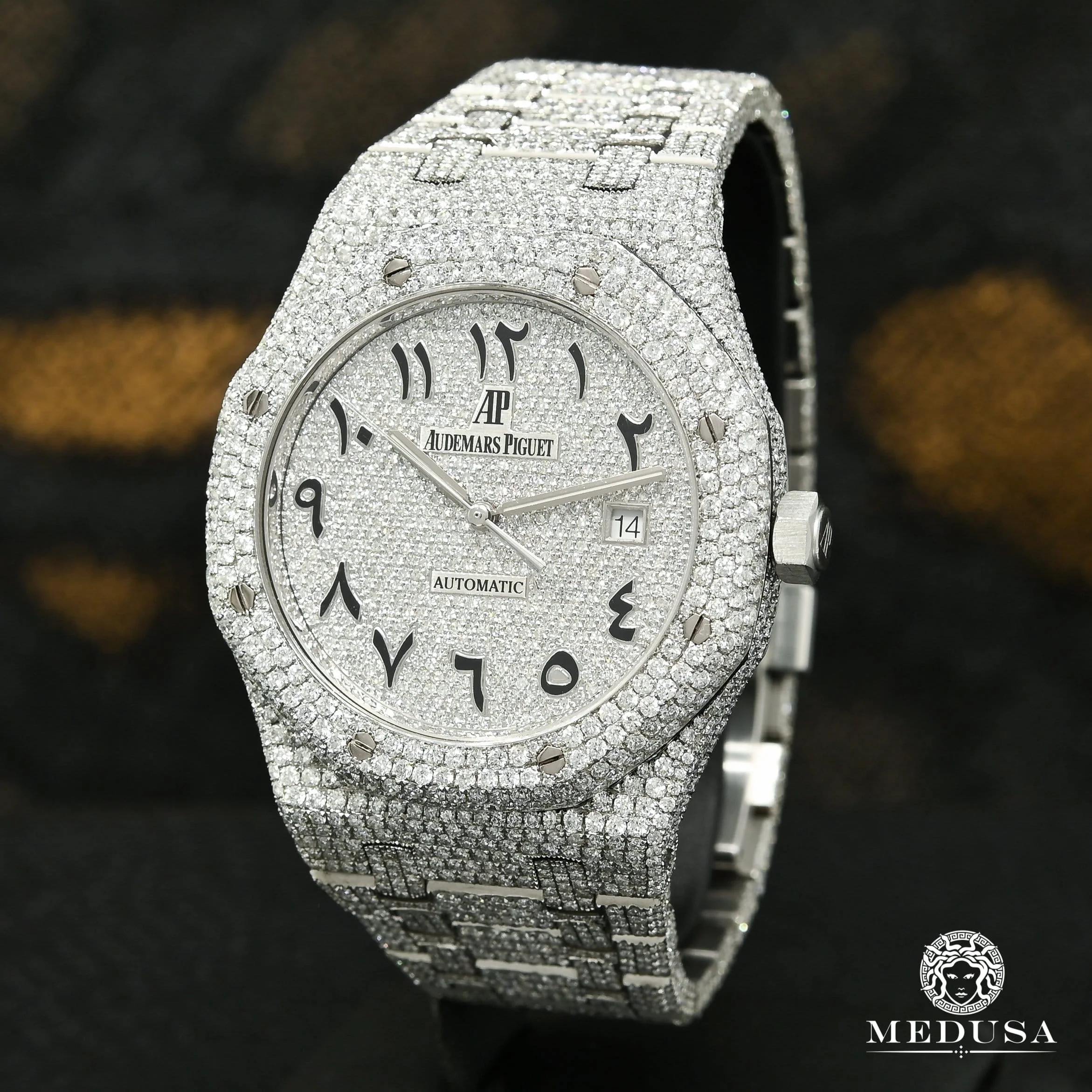 41mm Audemars Piguet Royal Oak - Fully Iced Arabic