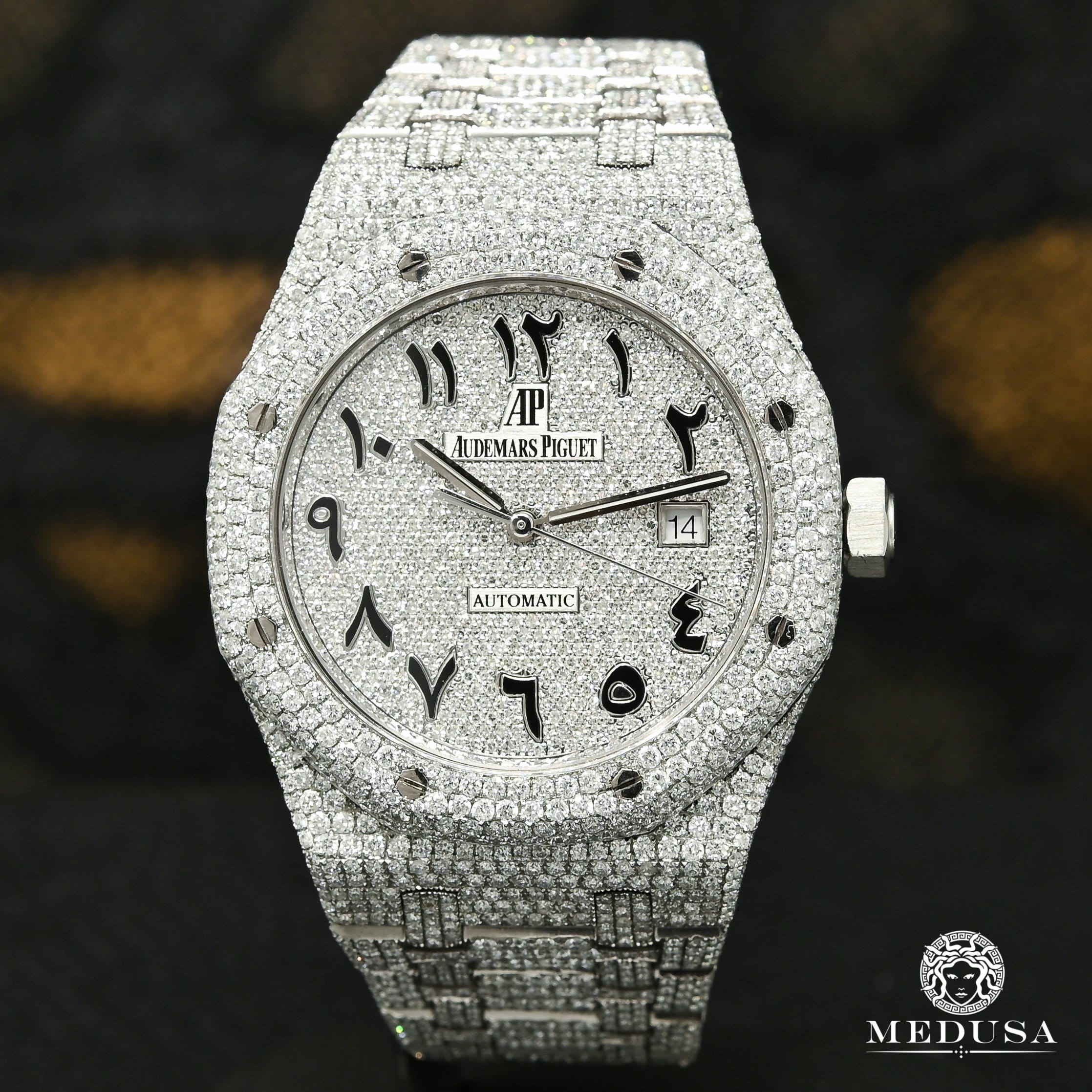 41mm Audemars Piguet Royal Oak - Fully Iced Arabic - Image 2