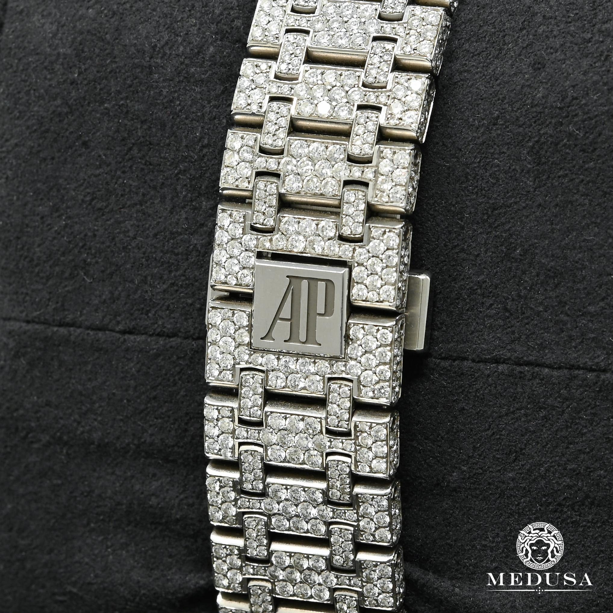 41mm Audemars Piguet Royal Oak - Baby Blue Fully Iced - Image 2