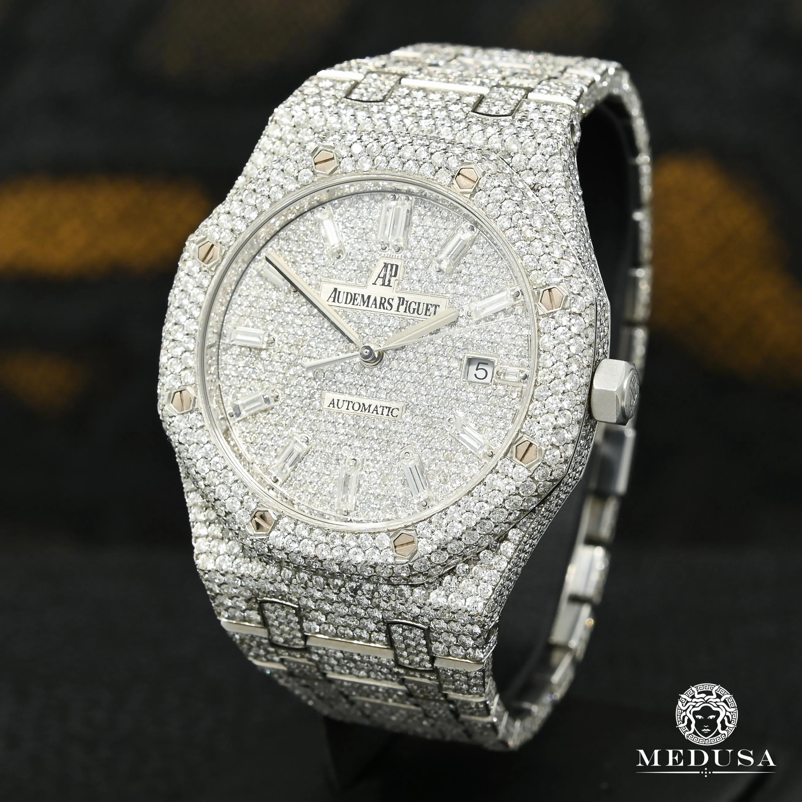 41mm Audemars Piguet Royal Oak - Full Iced Baguette