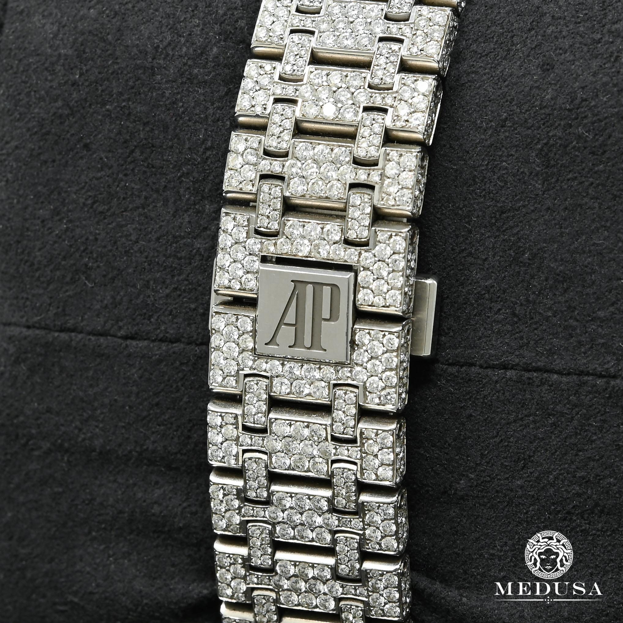 41mm Audemars Piguet Royal Oak - Full Iced Baguette - Image 6