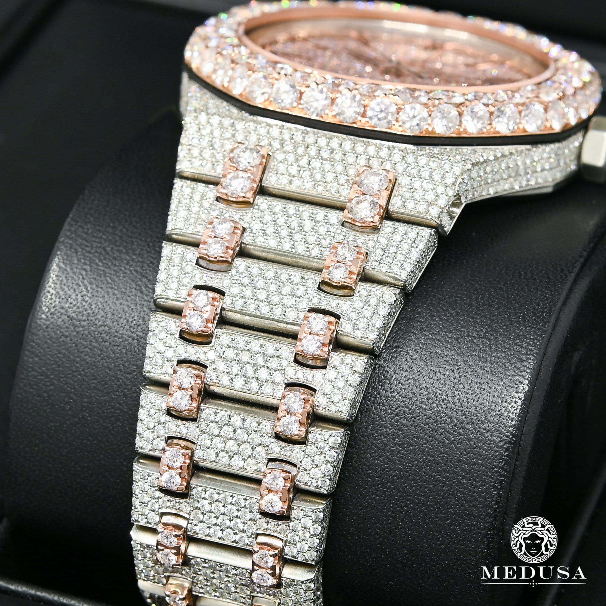 41mm Audemars Piguet Royal Oak - Fully Iced Everose - Image 4