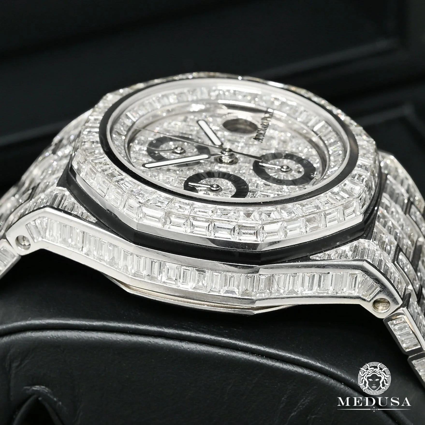 42mm Audemars Piguet Offshore - Full Iced Emerald Cut - Image 5