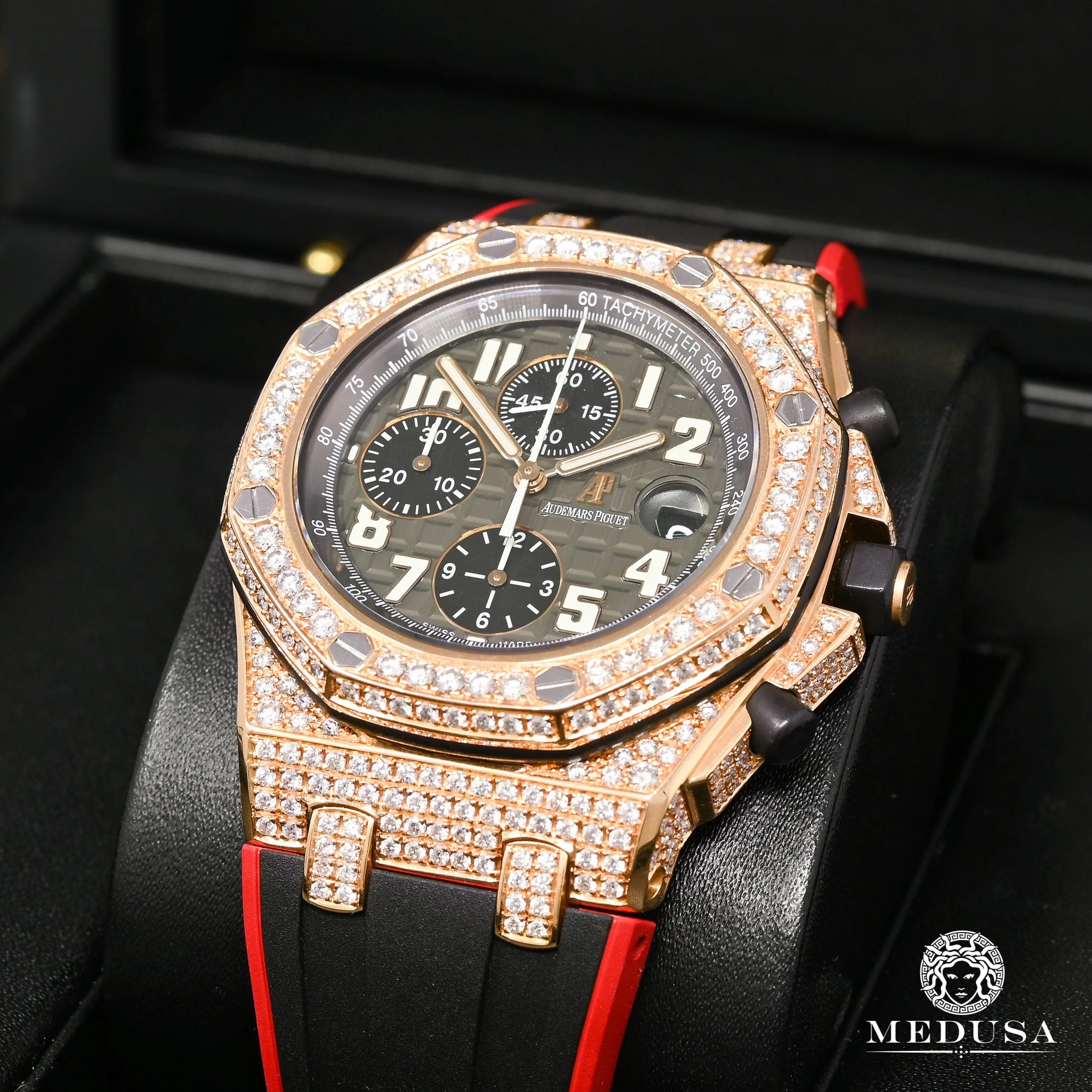 42mm Audemars Piguet Offshore Rose Gold - Gray Honeycomb - Image 2