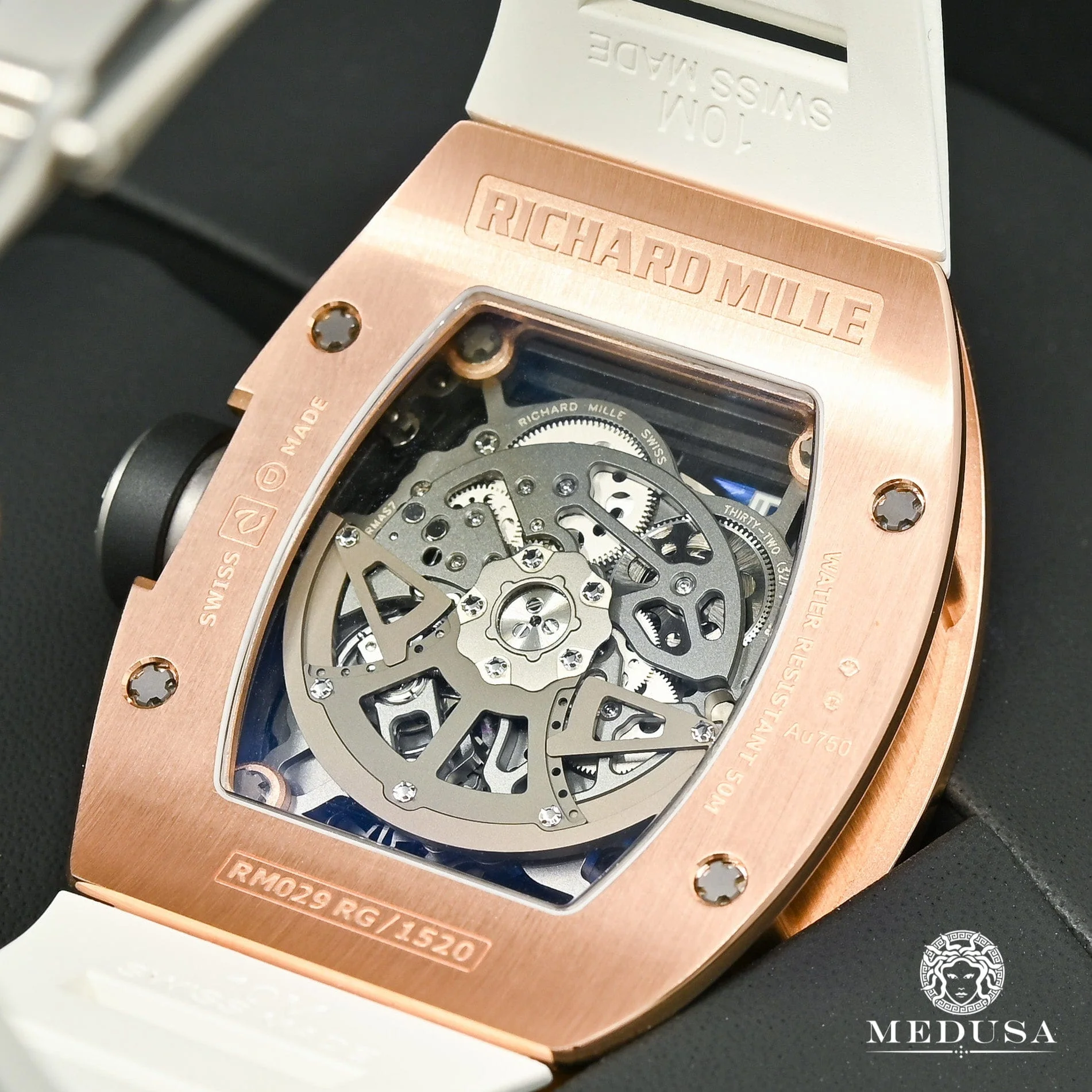 48mm Richard Mille Rose Gold Factory Diamond - RM029 - Image 4