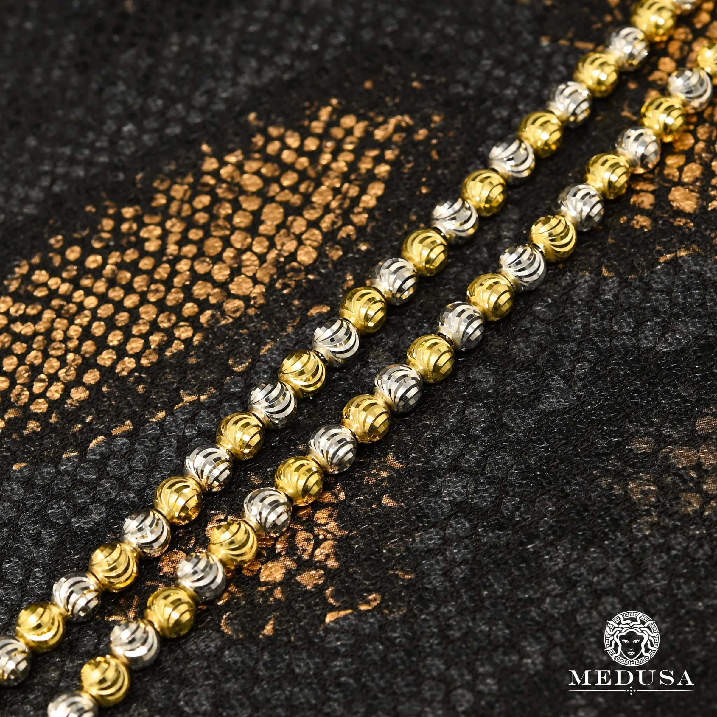 4mm Ball Moon Cut Bracelet - Image 3