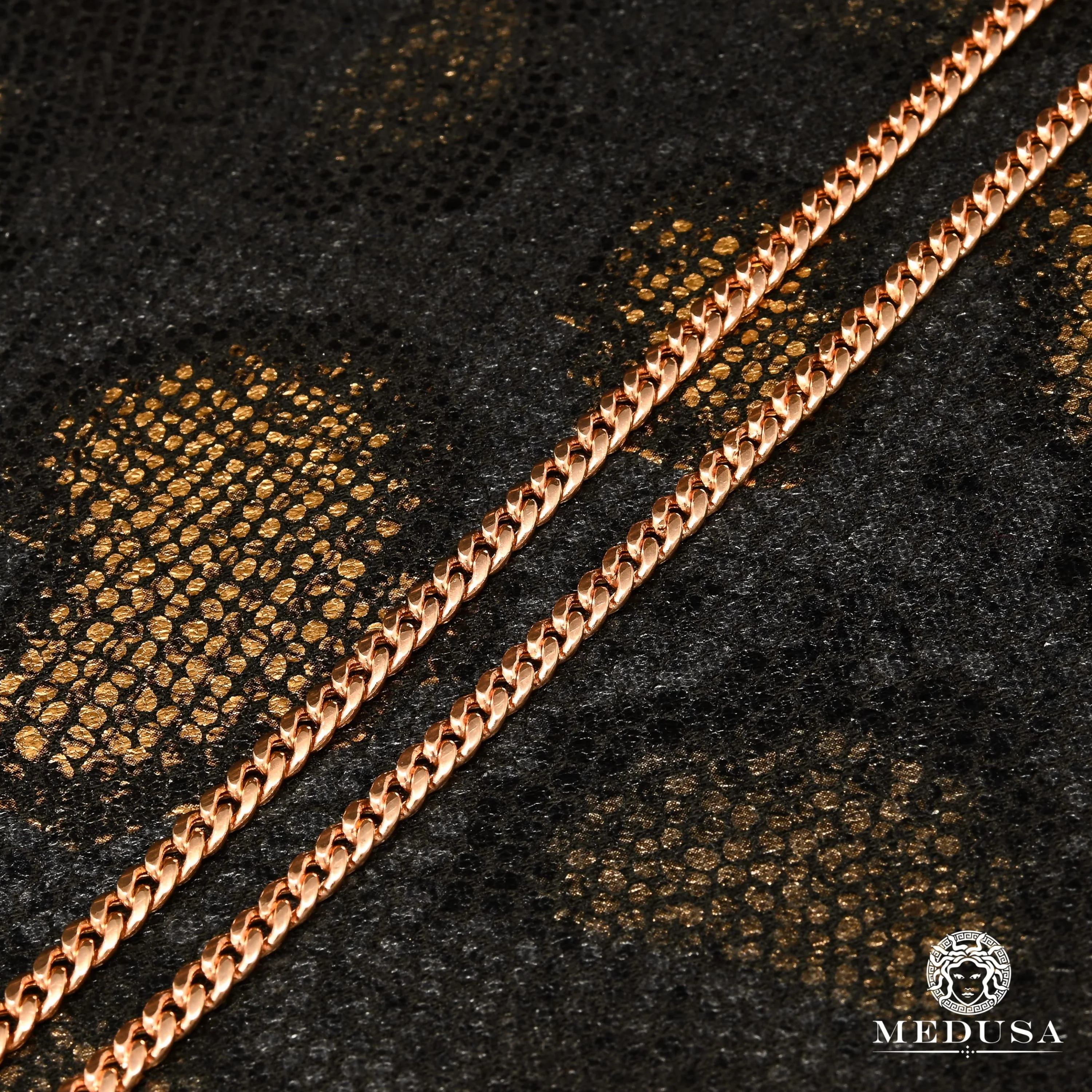 4mm Cuban 585 Rose Gold - Image 2
