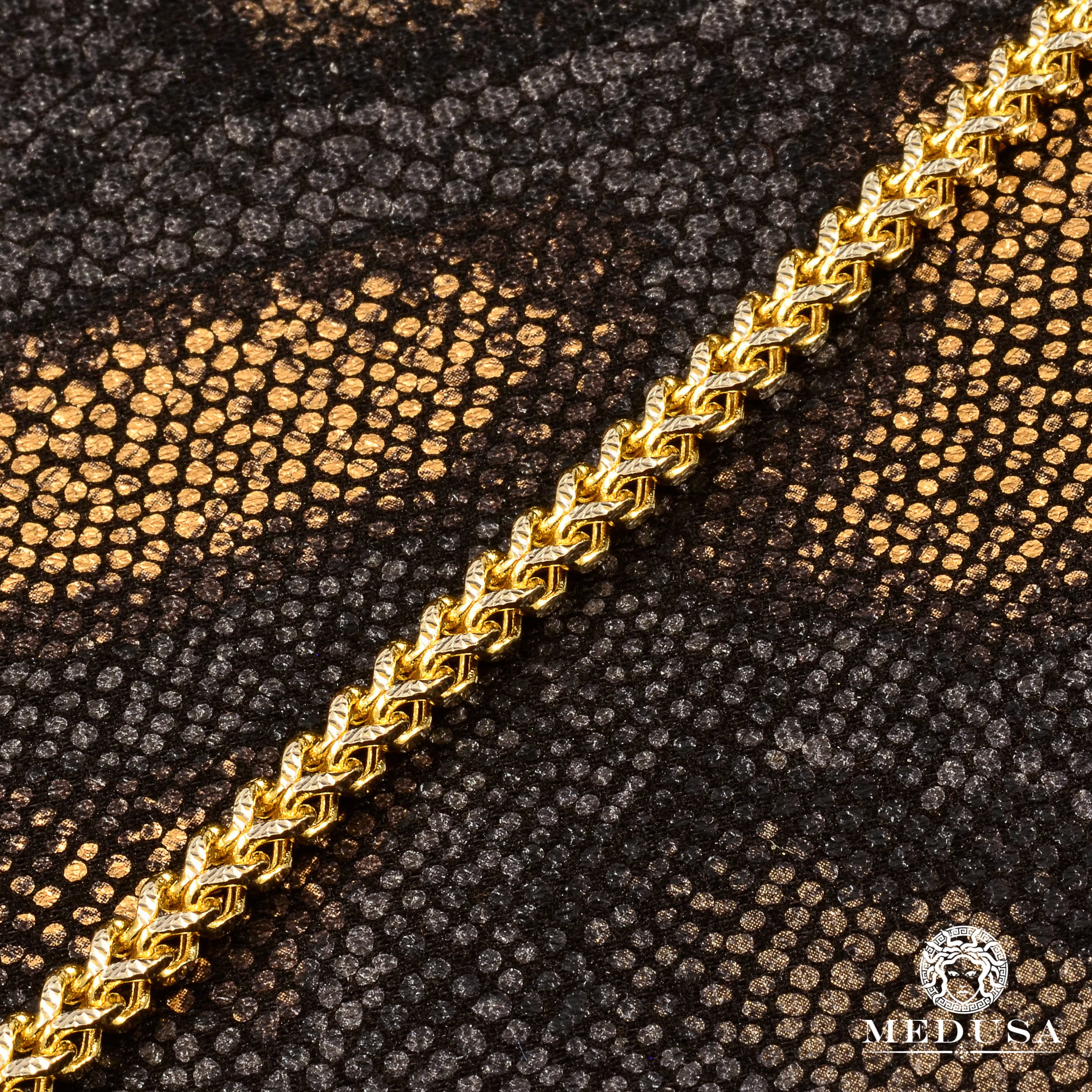 4mm Two-Tone Franco Bracelet 