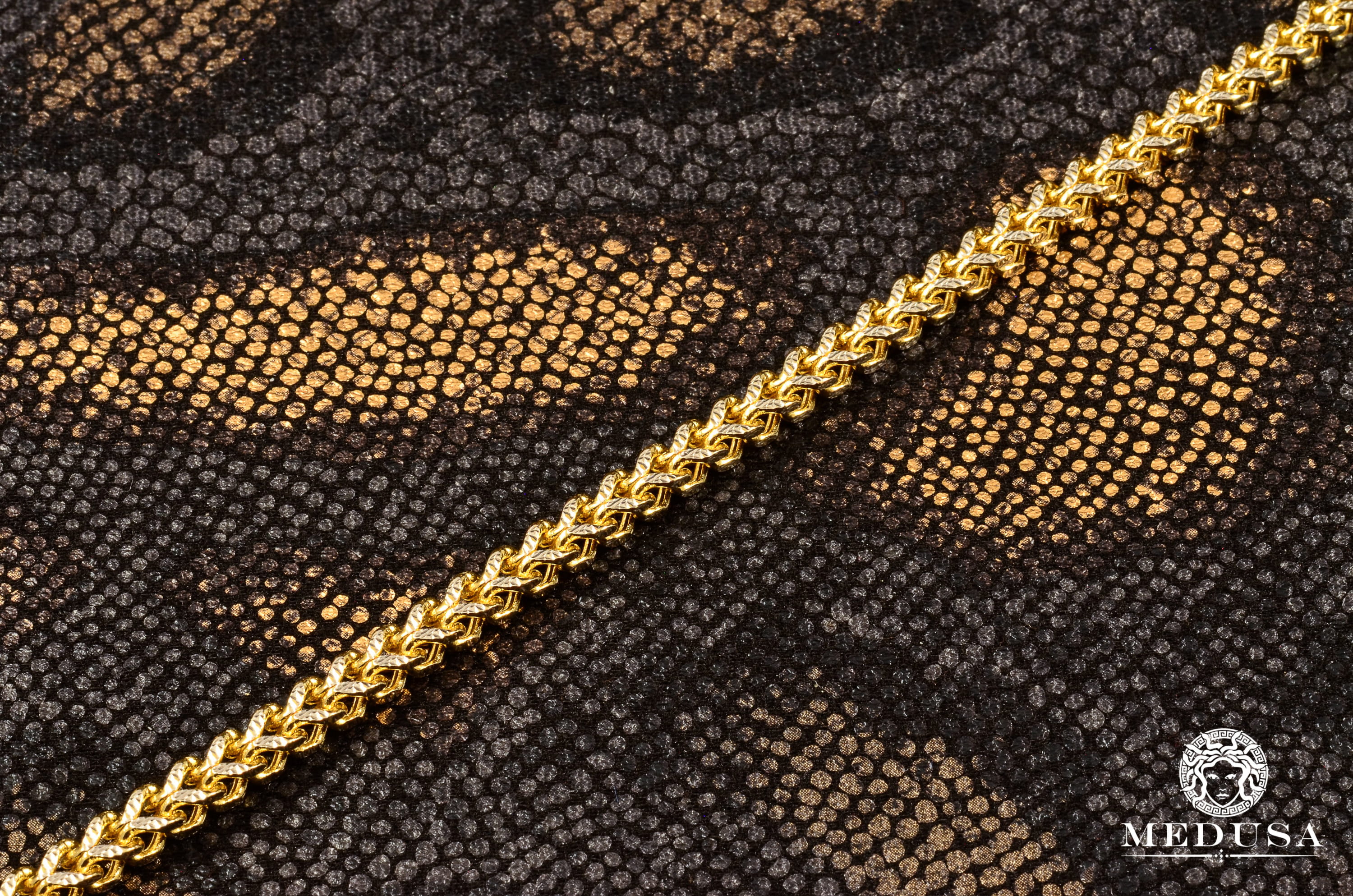 4mm Two-Tone Franco Bracelet  - Image 2