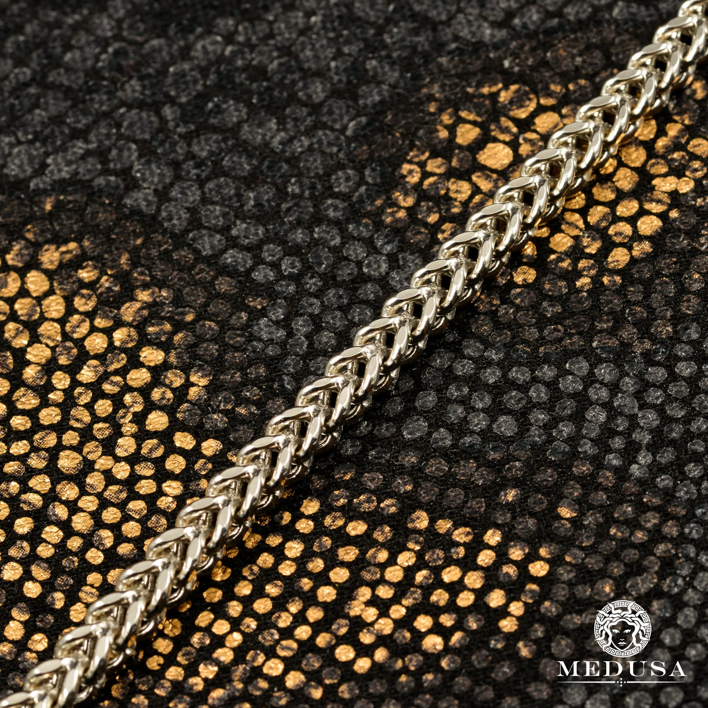 4mm Franco Bracelet White Gold