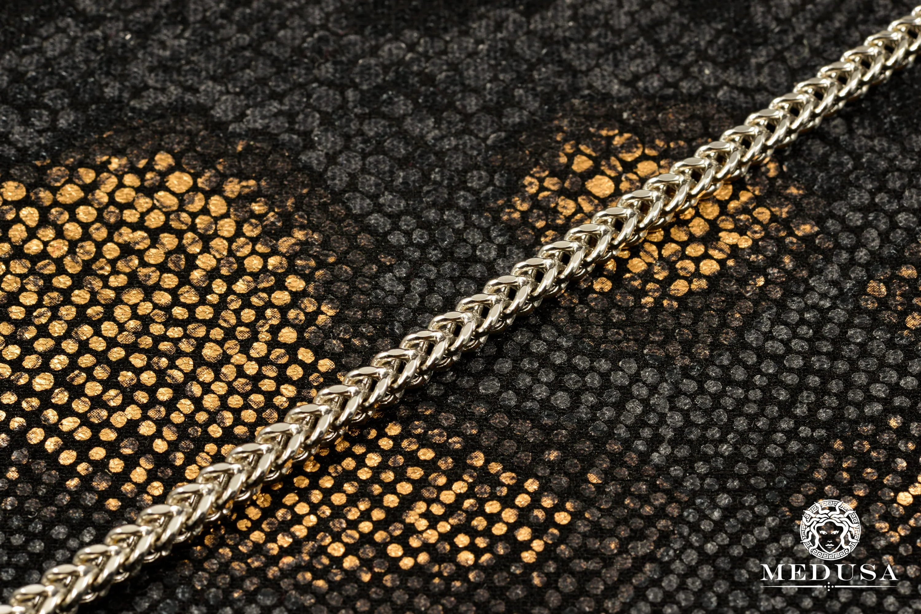 4mm Franco Bracelet White Gold - Image 2