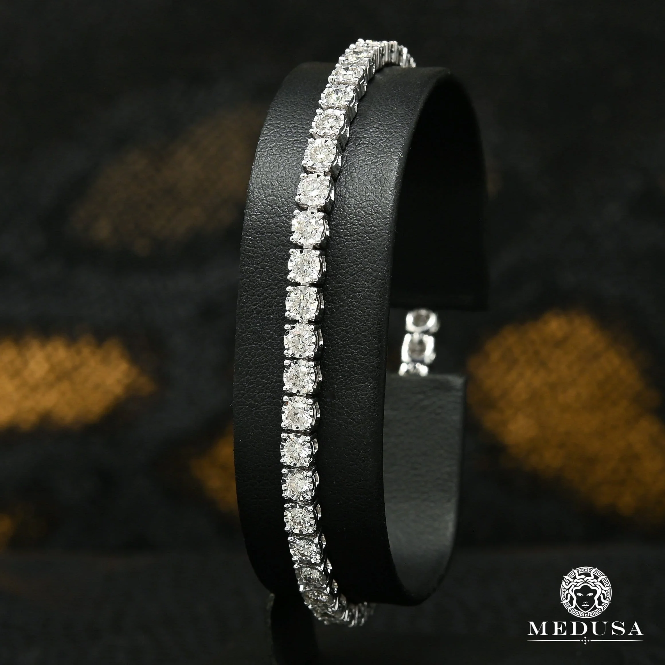 4mm Invisible Tennis White Gold - Diamond