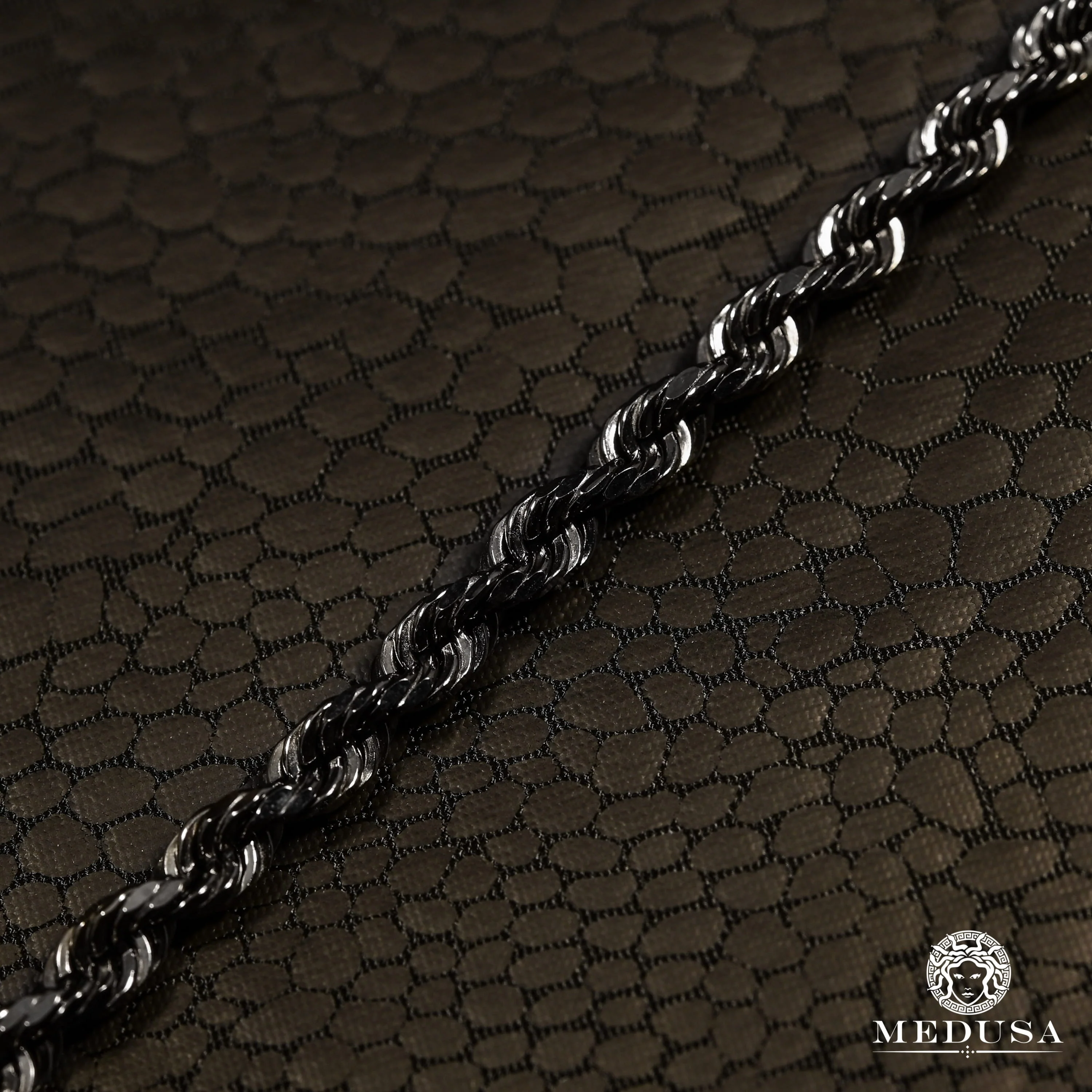 4mm Rope Black Gold  - Image 2