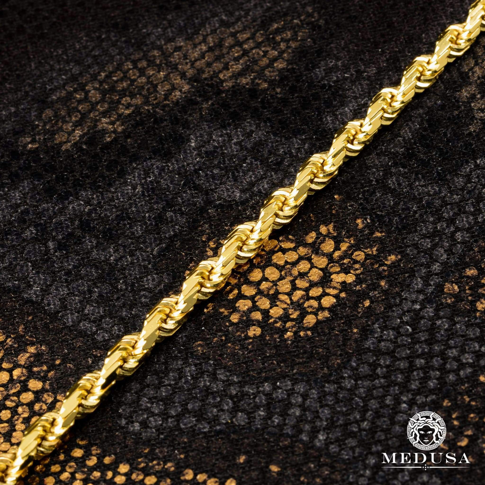 4mm Rope Solid Diamond Lock  - Image 3