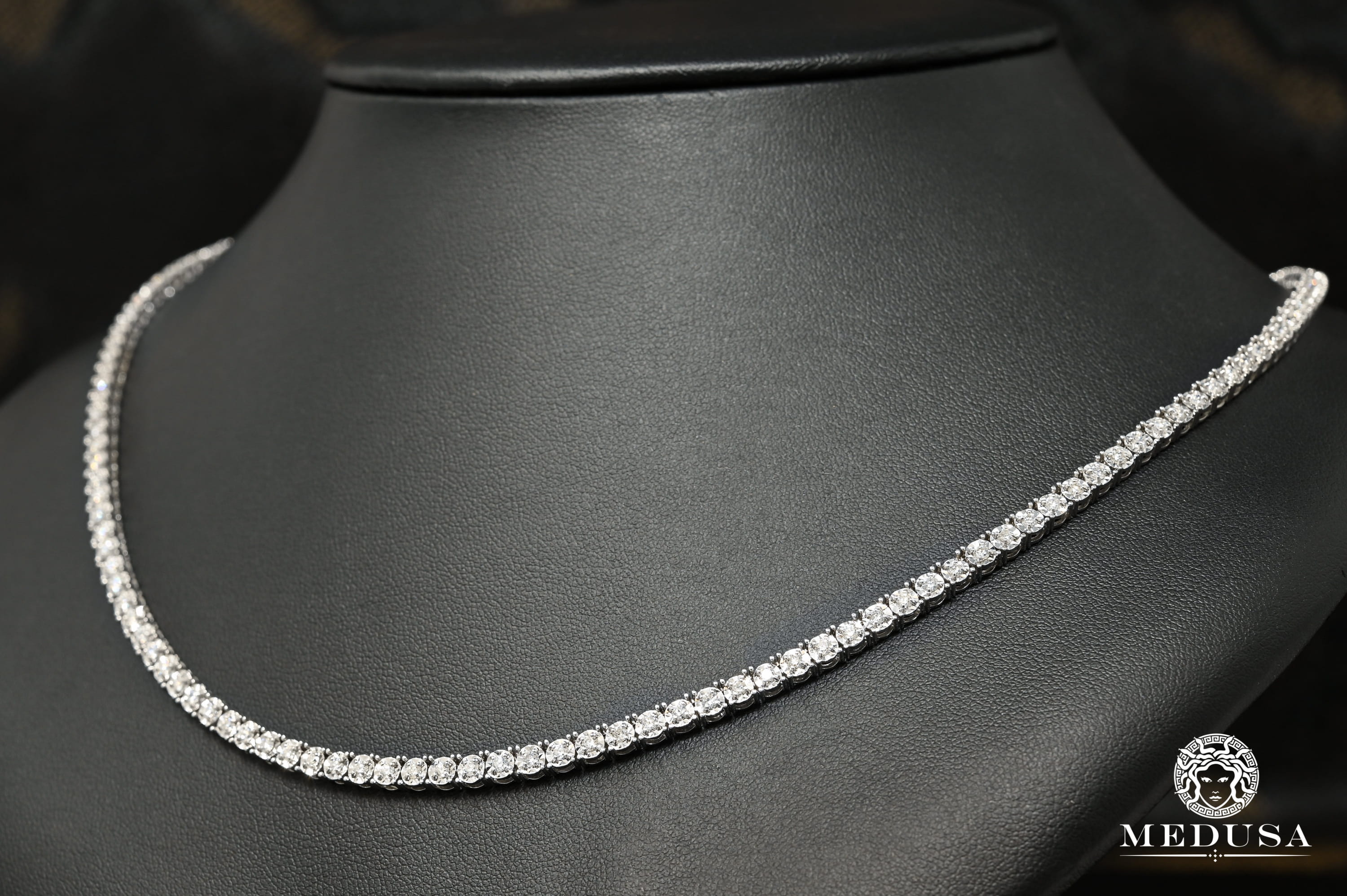 4mm Invisible Prong Tennis White Gold